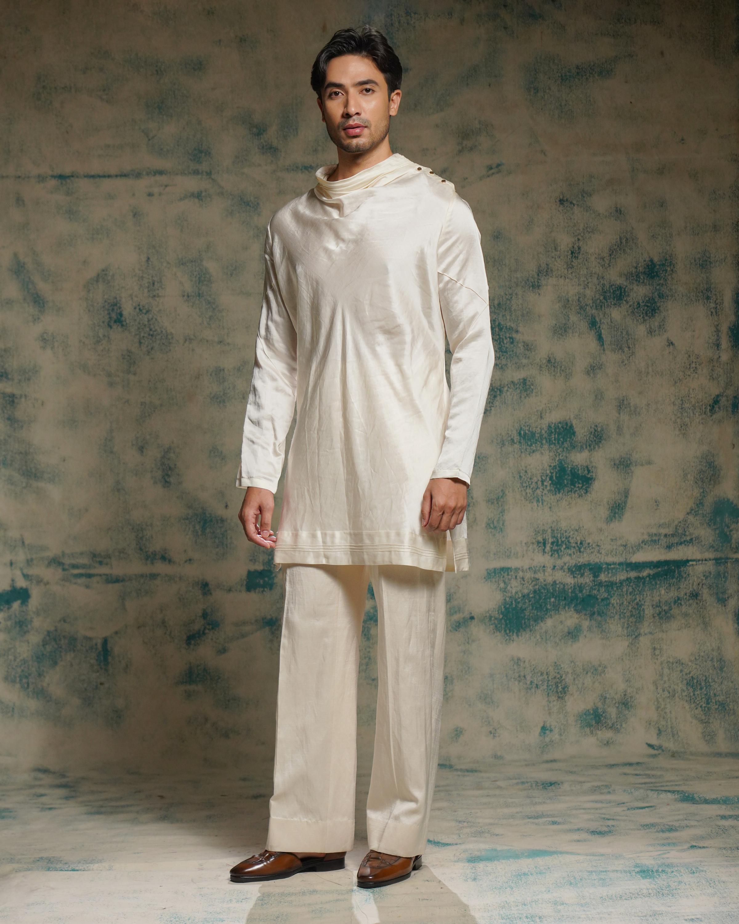 Classic Cowl Neck Kurta Set