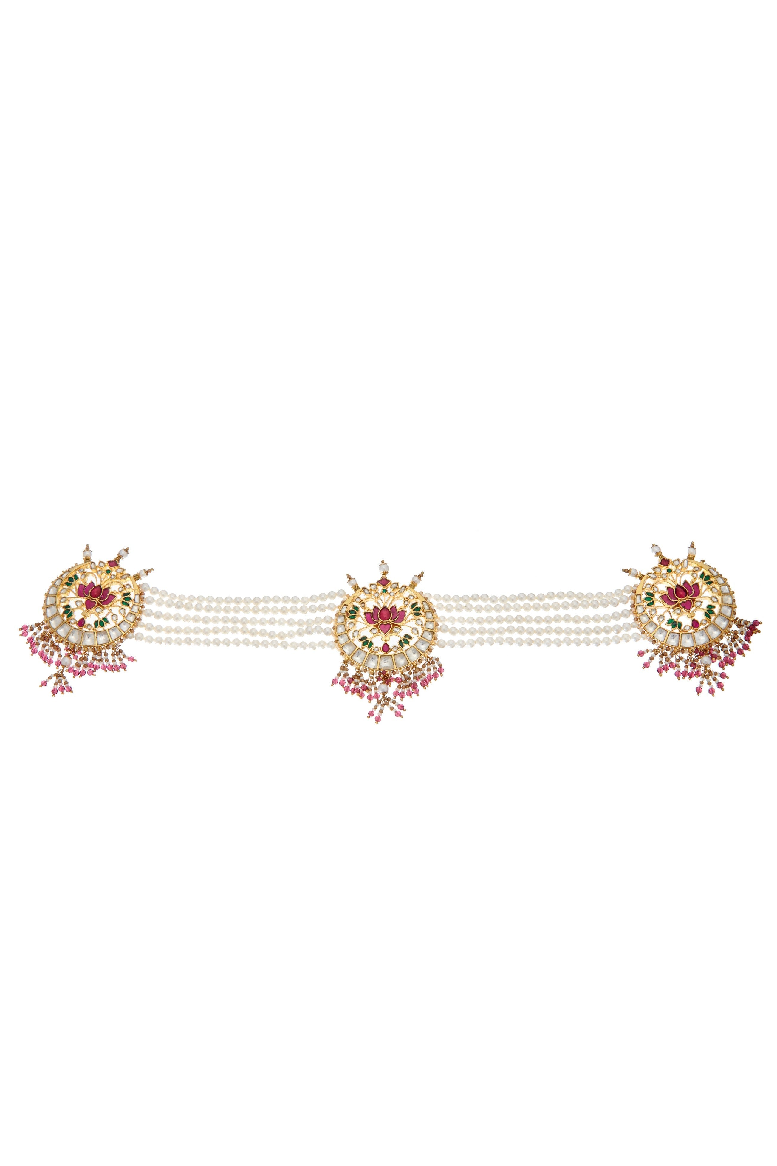 Pink Lotus Chaand Bun Accessory
