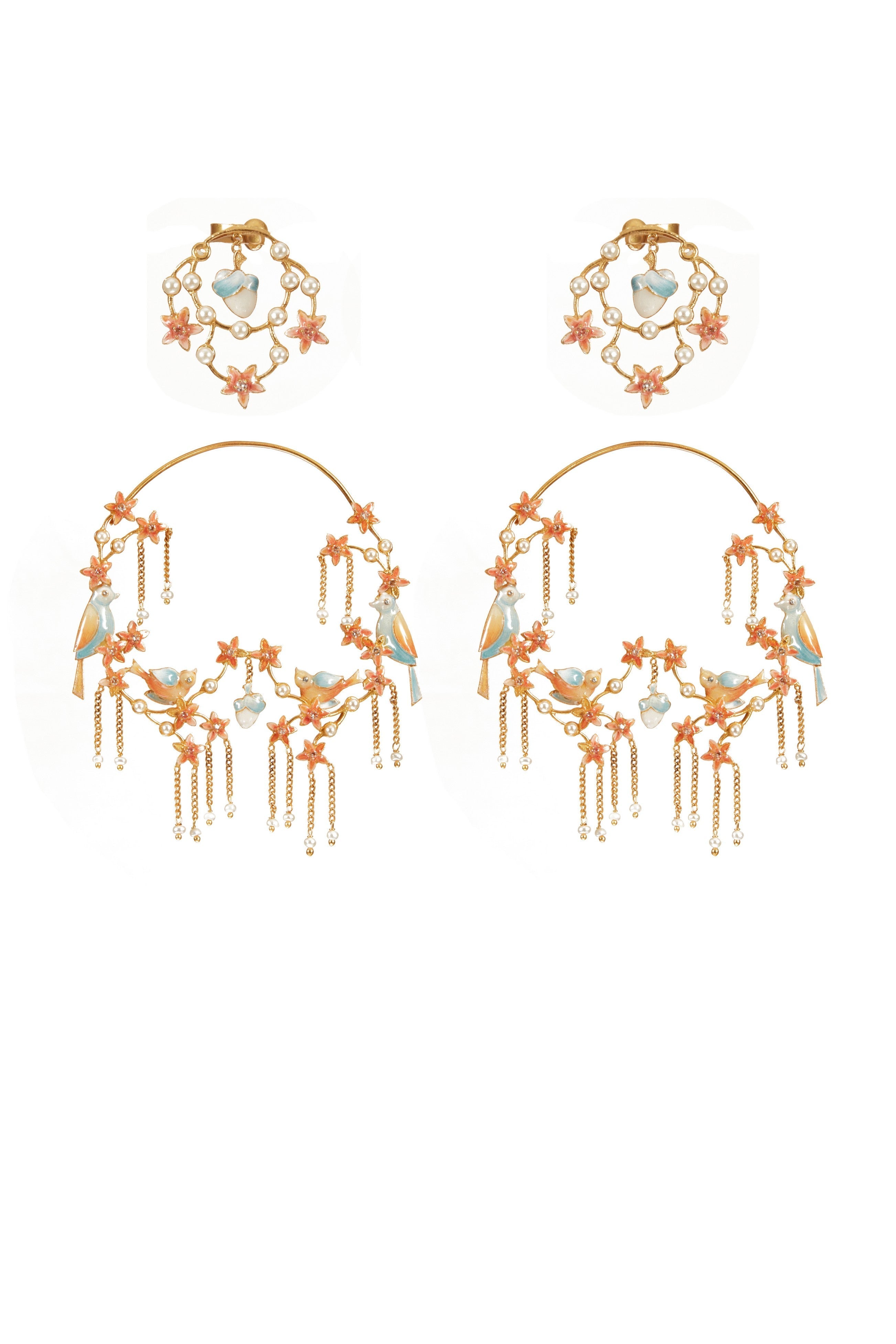 Swinging Bird Earrings