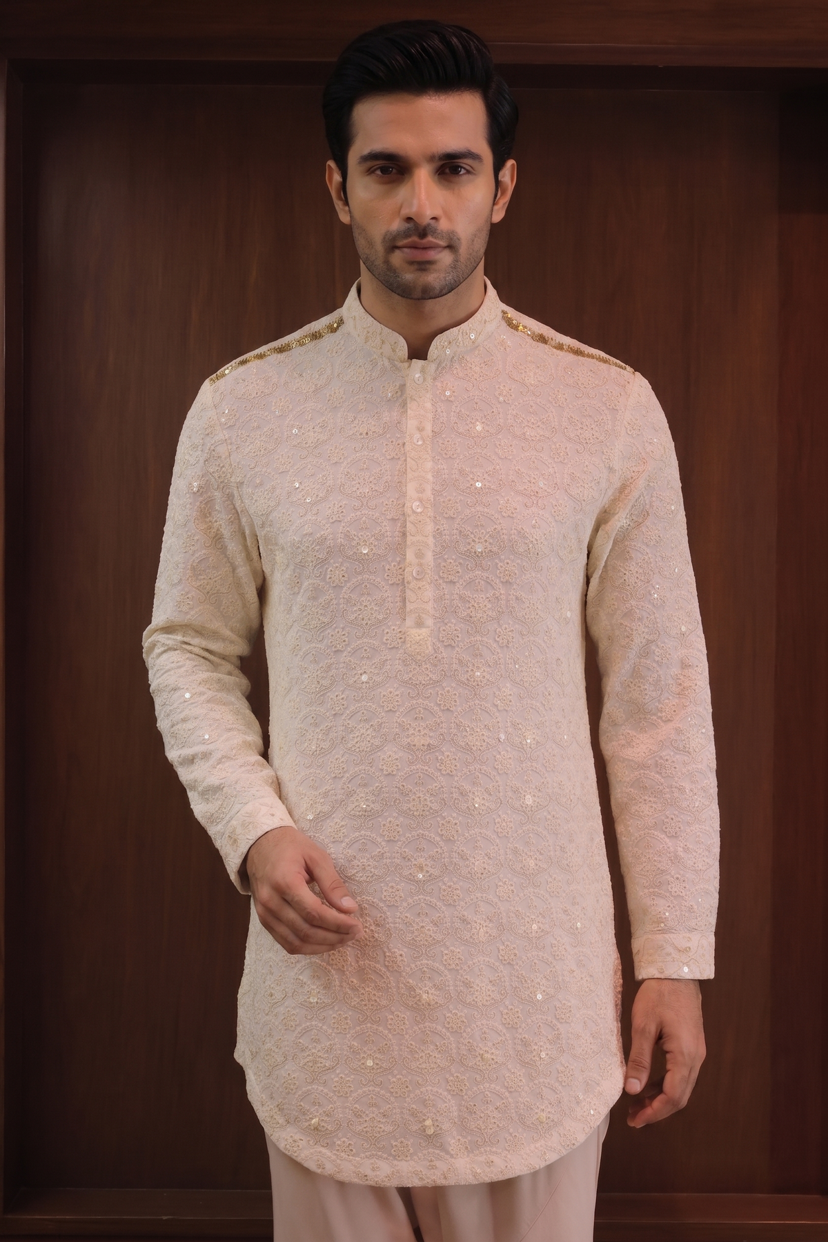 Ivory Chikankari Kurta