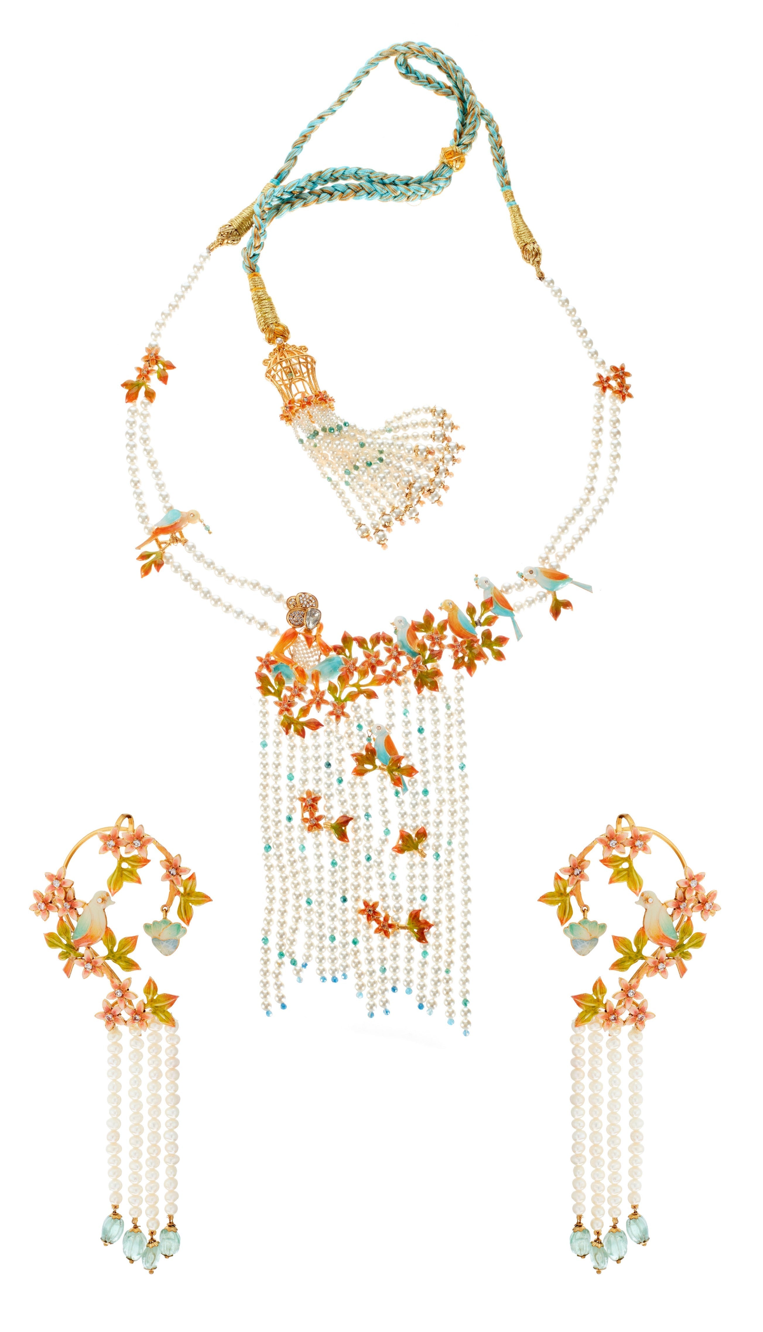 Whistling with Birds Necklace set