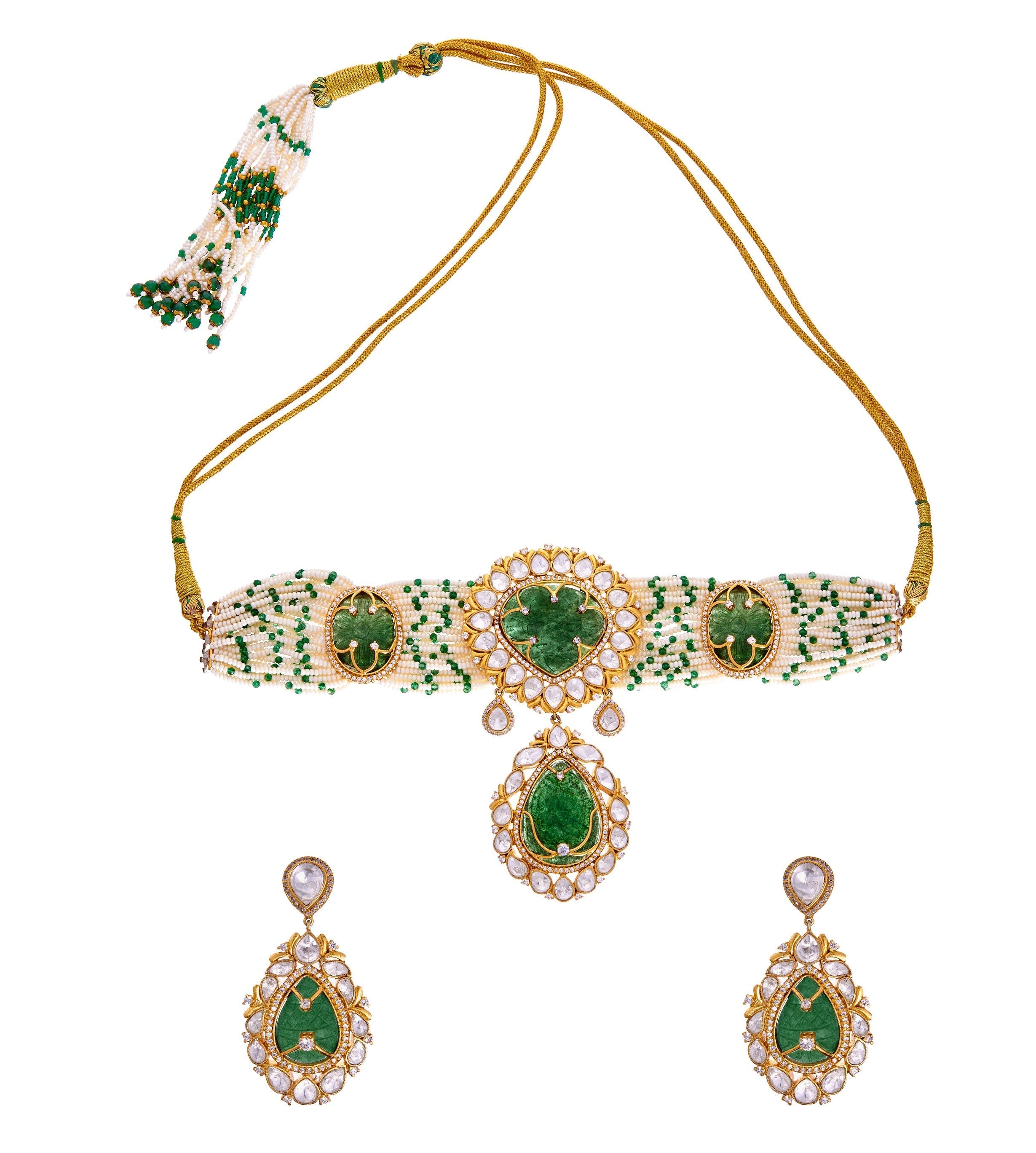 Miheer panna Choker set