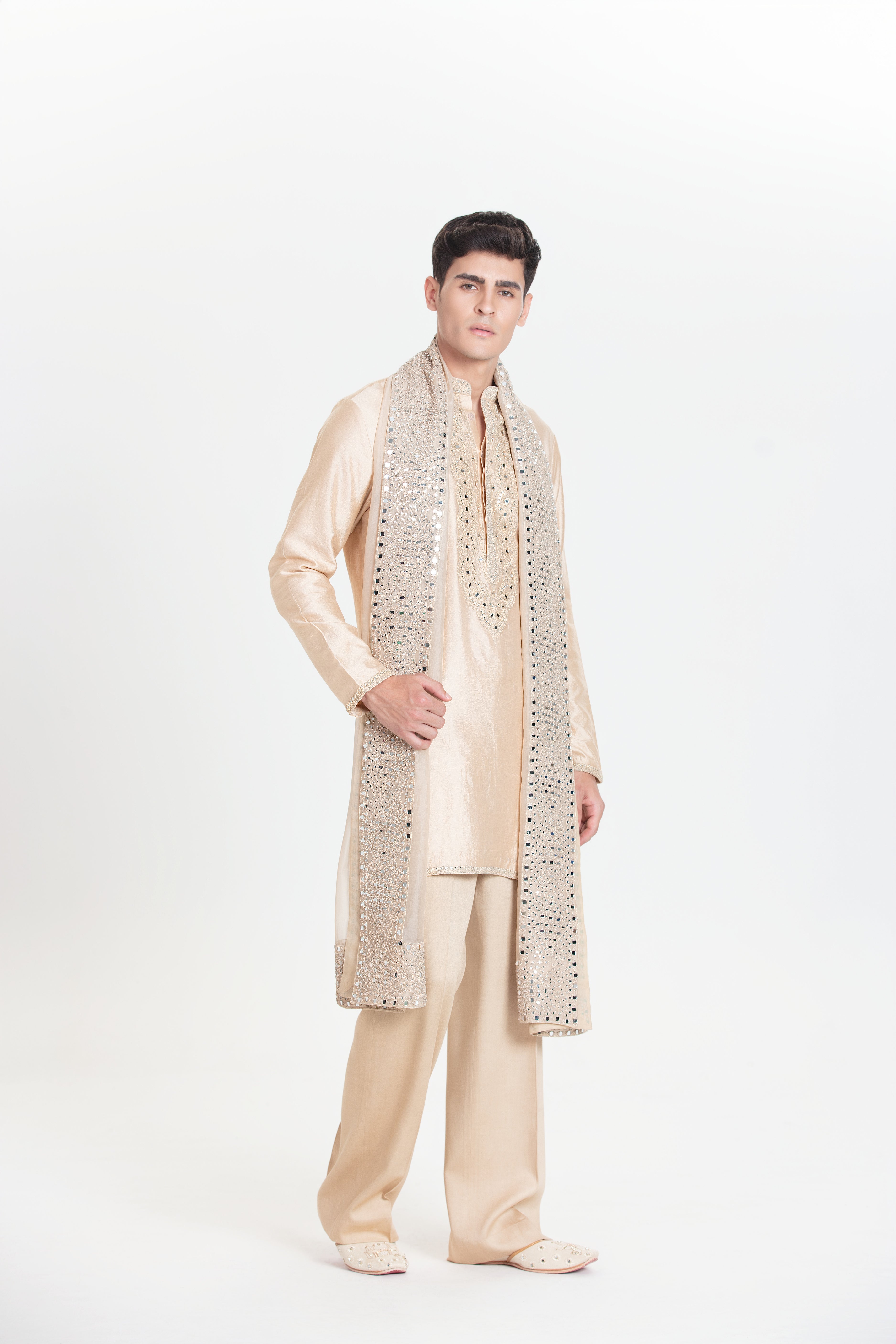 Beige Light Kurta Set