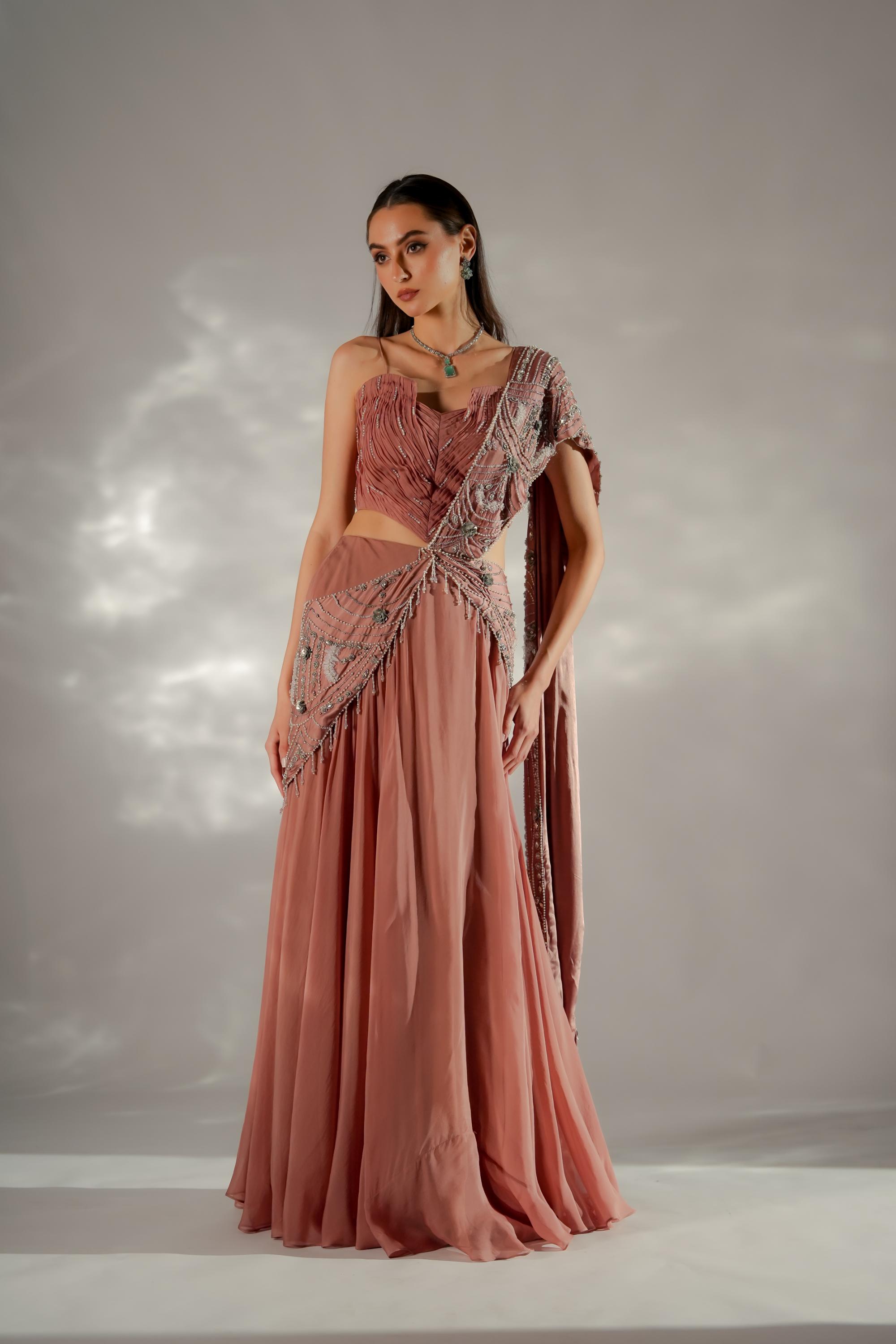 Moon veil Drape Saree