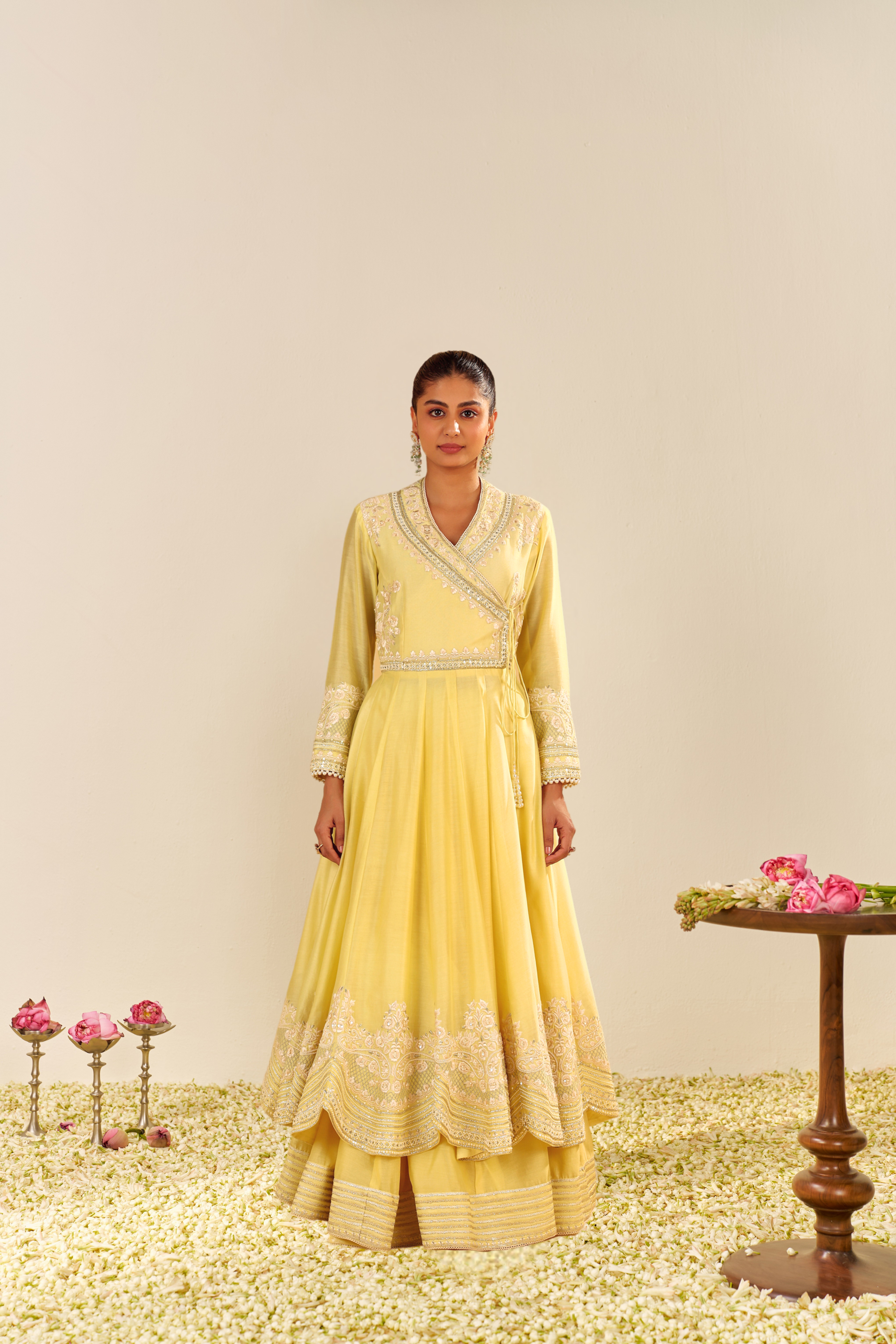 AMEENA - LONG ANARKALI WITH SKIRT AND DUPATTA