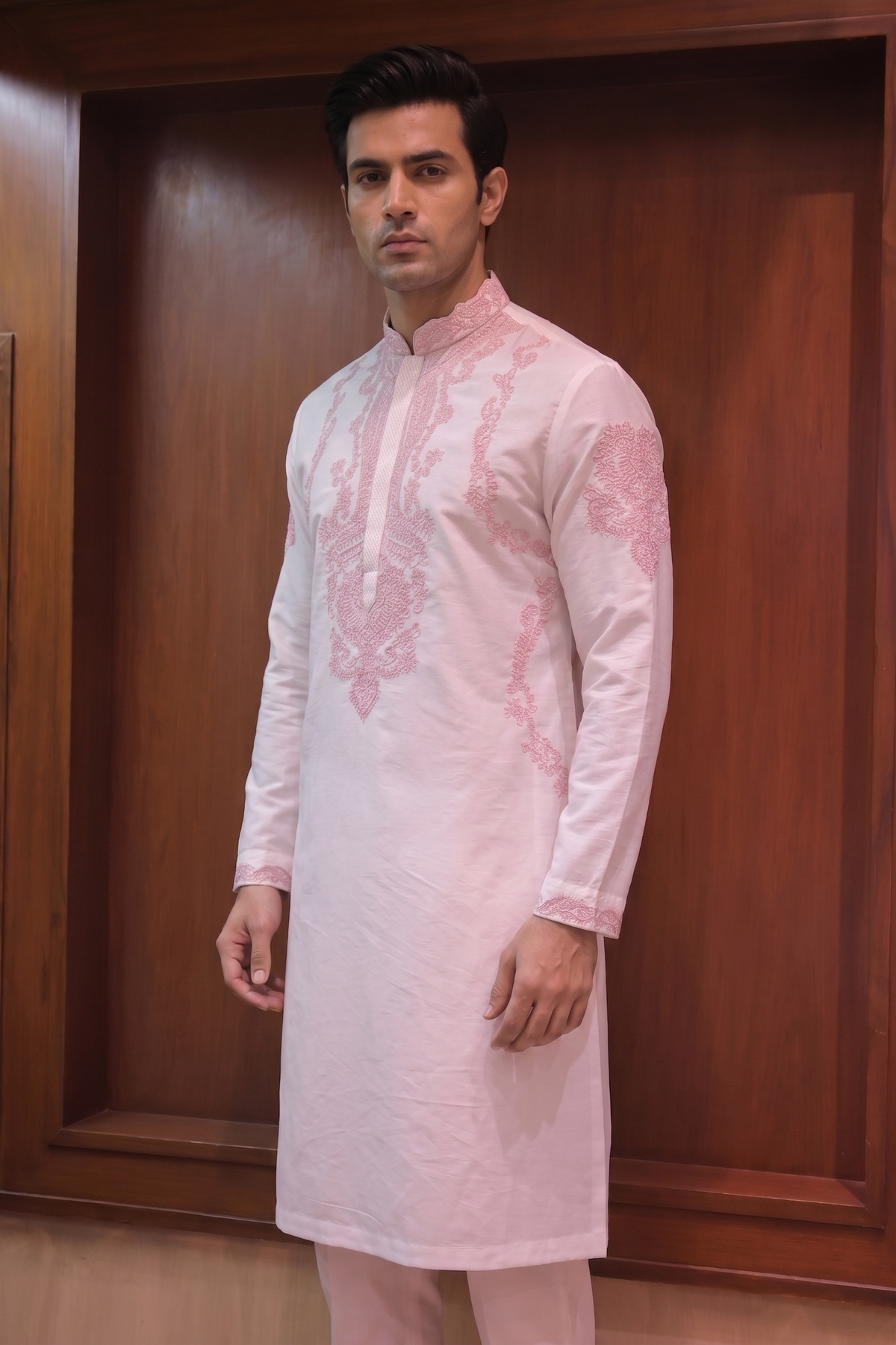 Ivory Chanderi Kurta