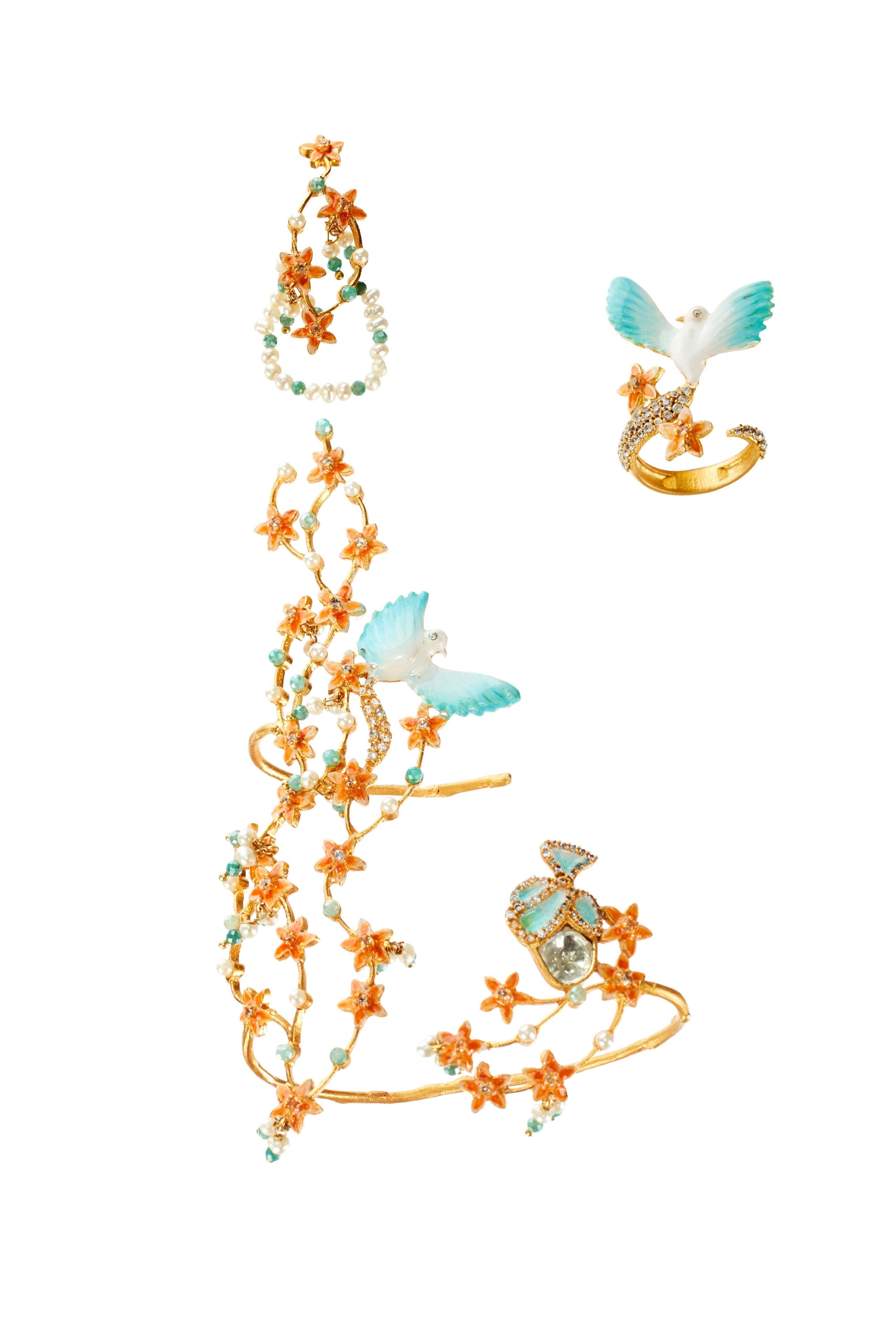 Tinkerbelle Hand Accessory with 2 Rings