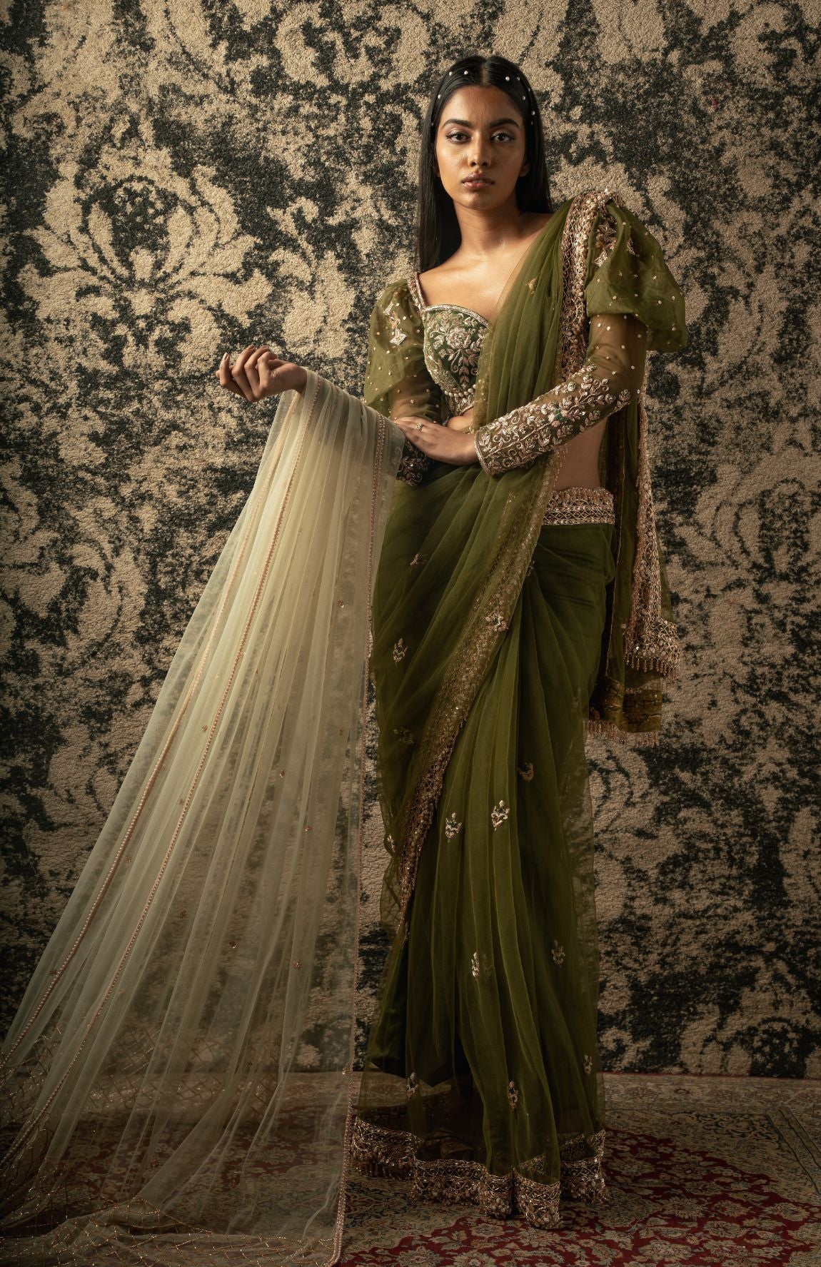 Olive Saree