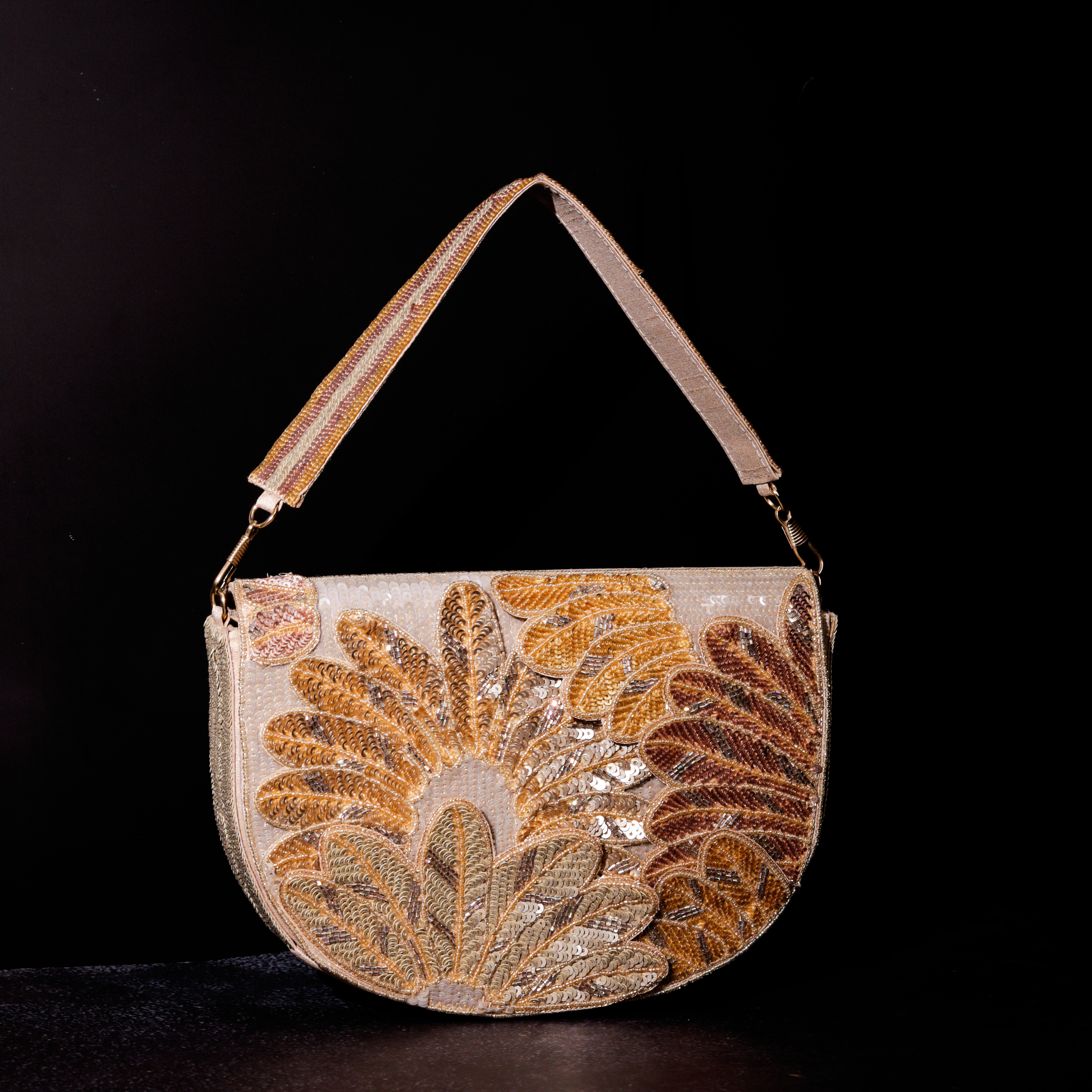 Golden fawn clutch