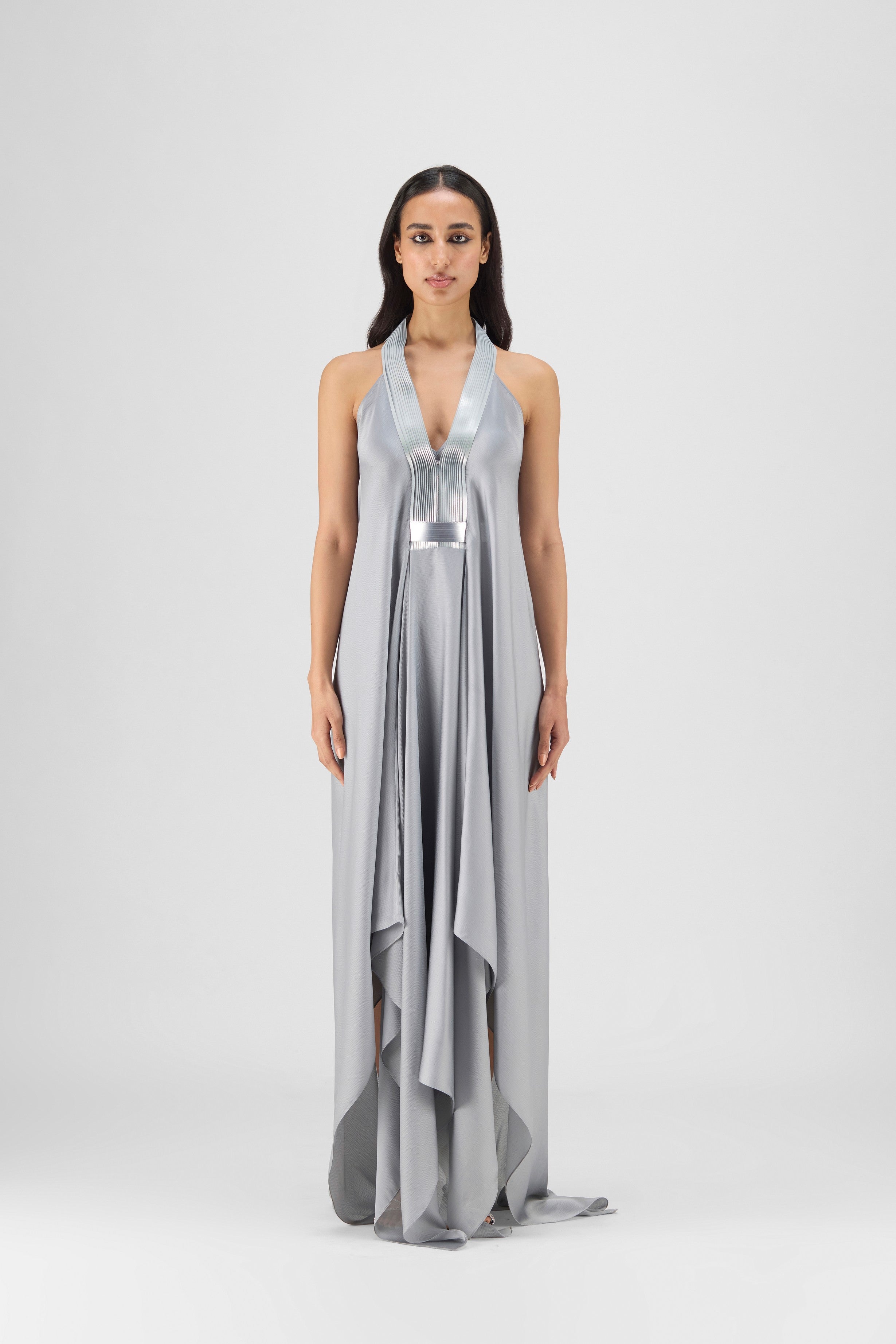 METALLIC LAYERED DRESS