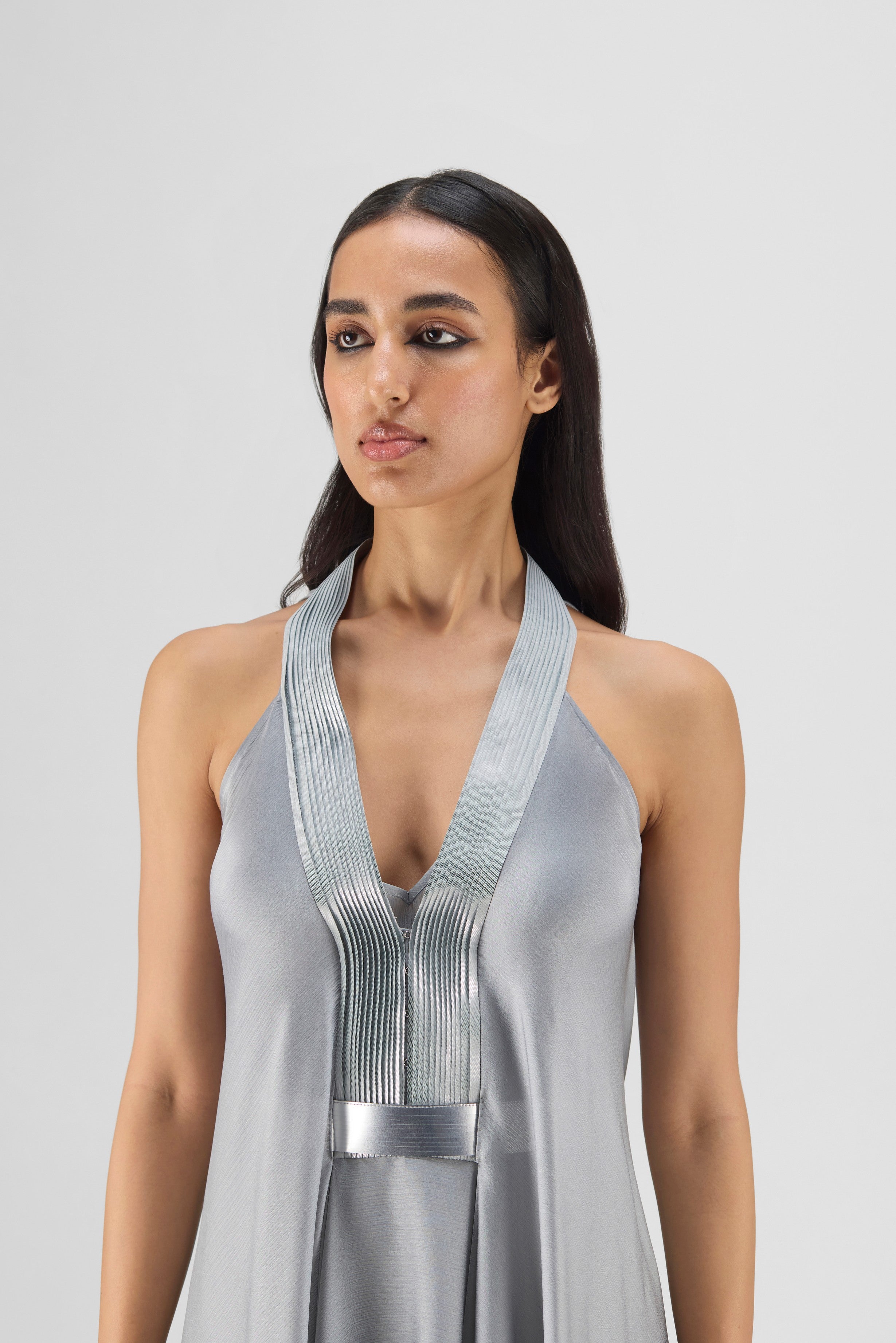 METALLIC LAYERED DRESS