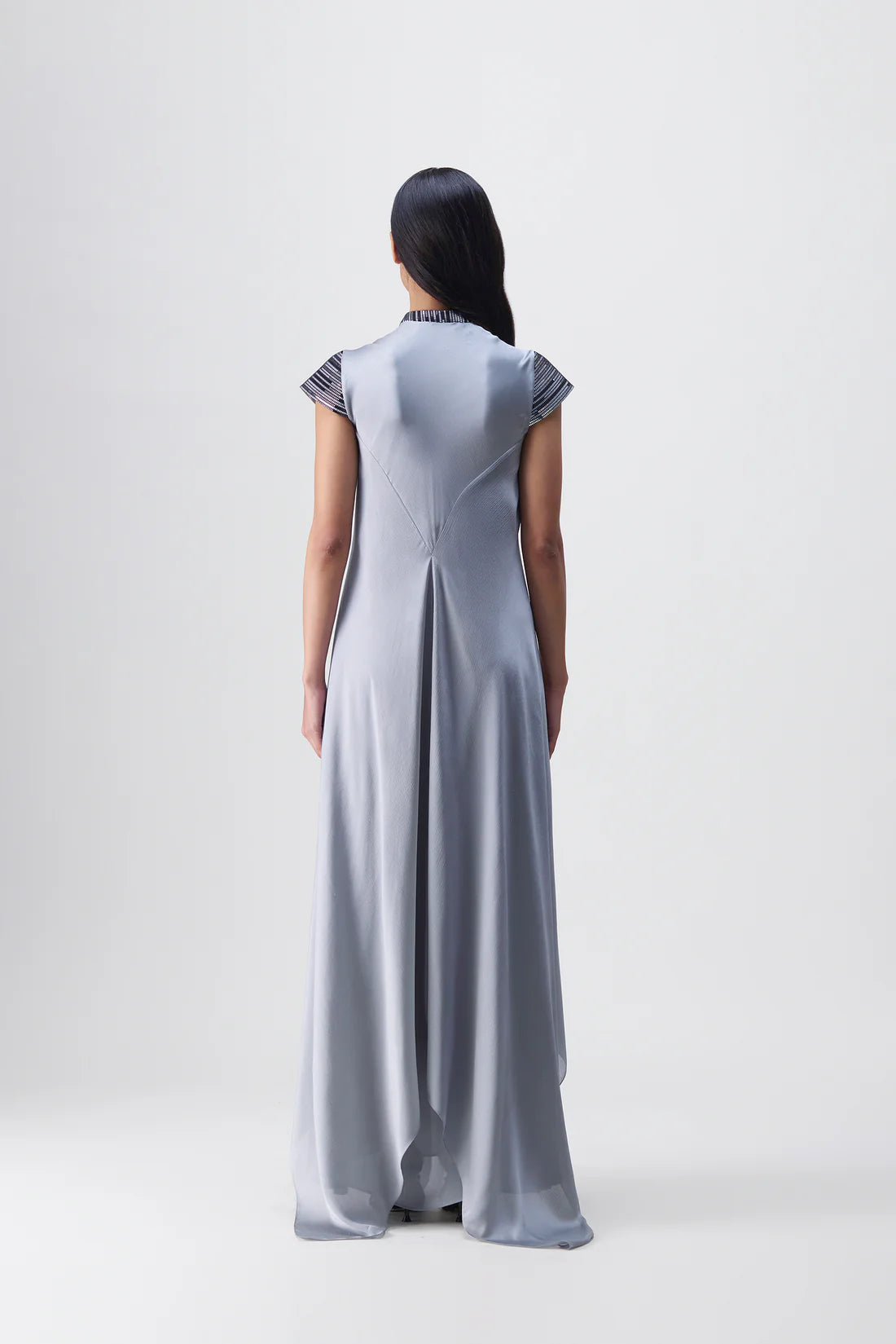 Metallic Paneled Dress