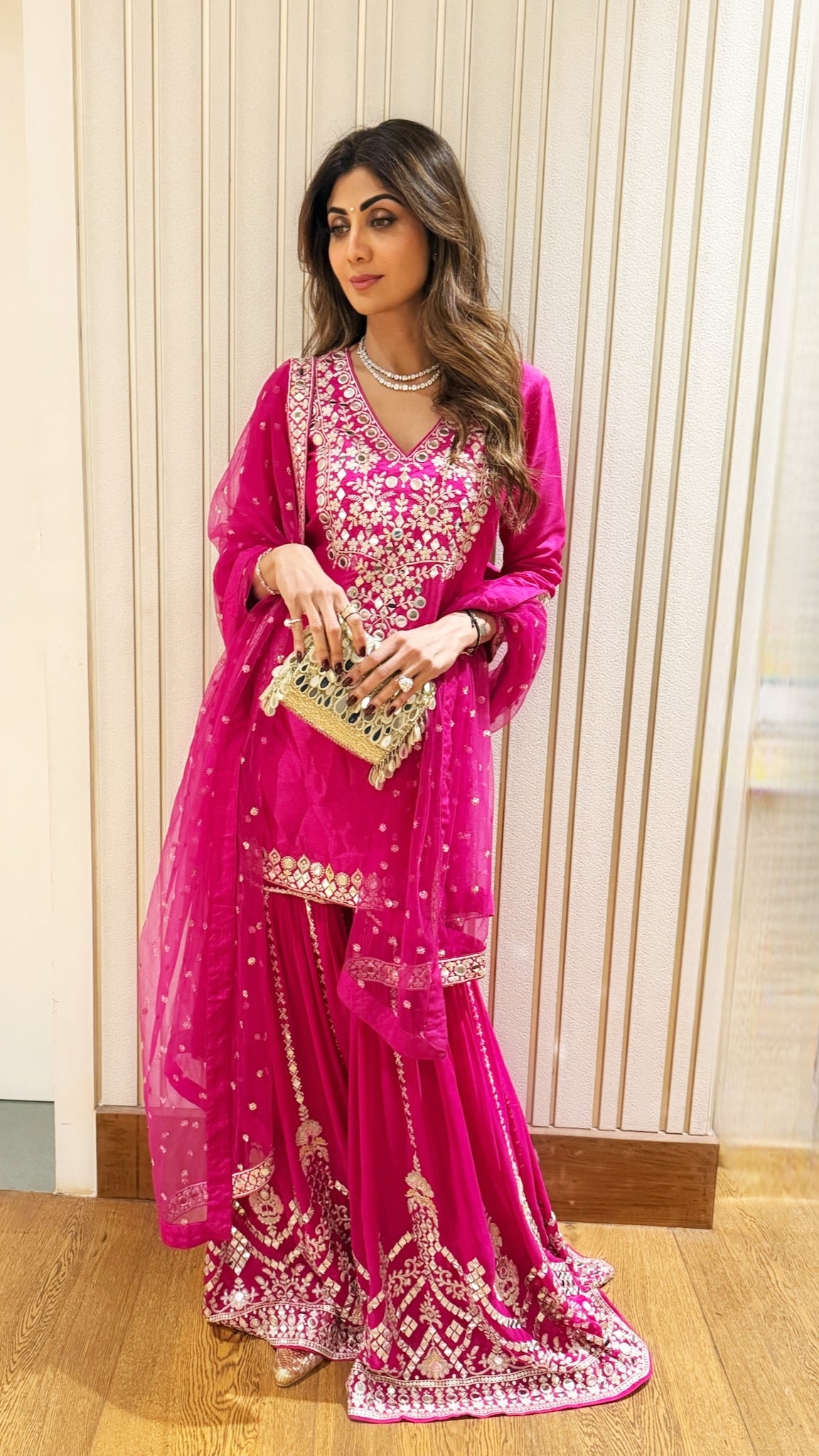 Shilpa Shetty in Ekantika Sharara Set