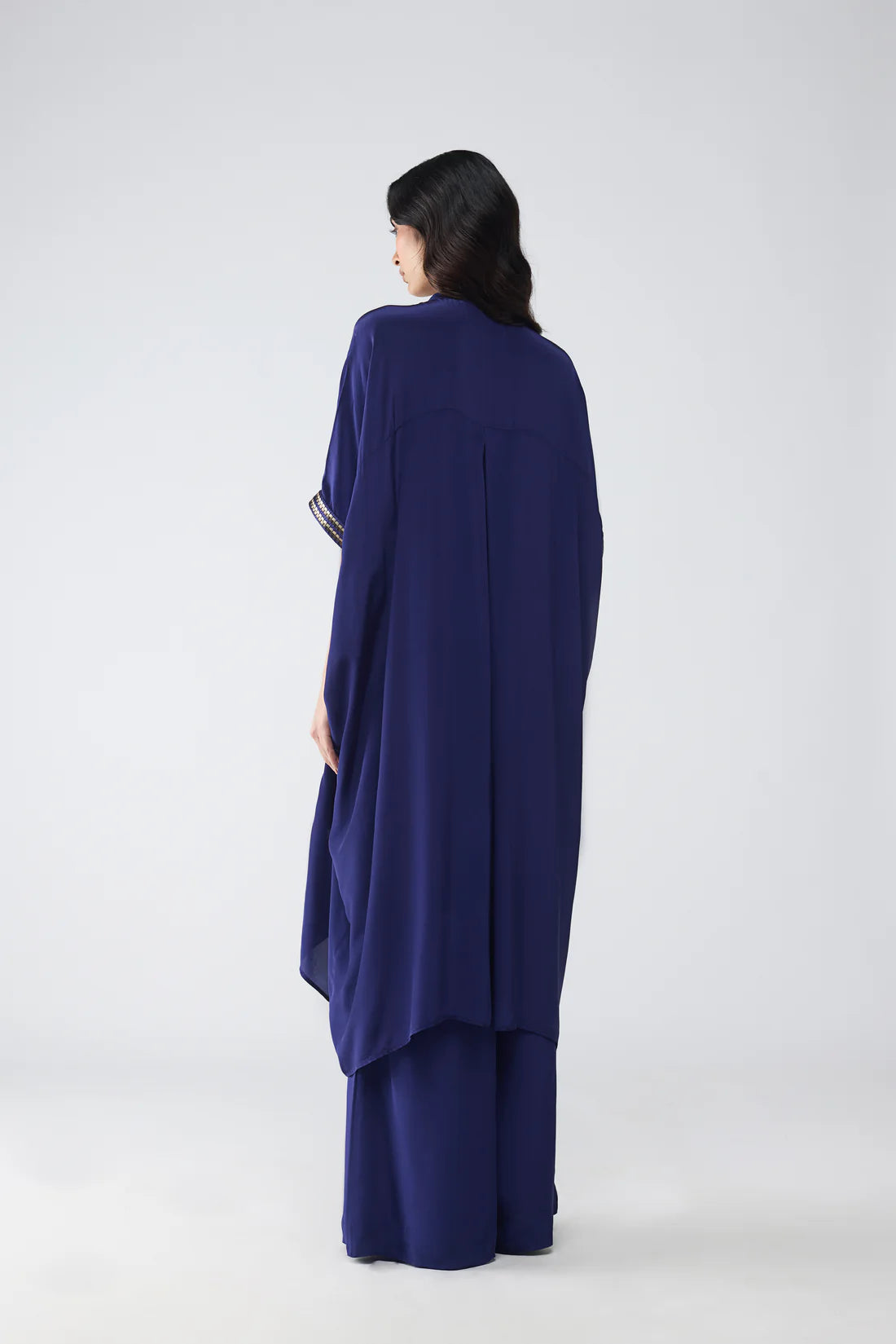 Banarsi Panelled Long Shirt Set