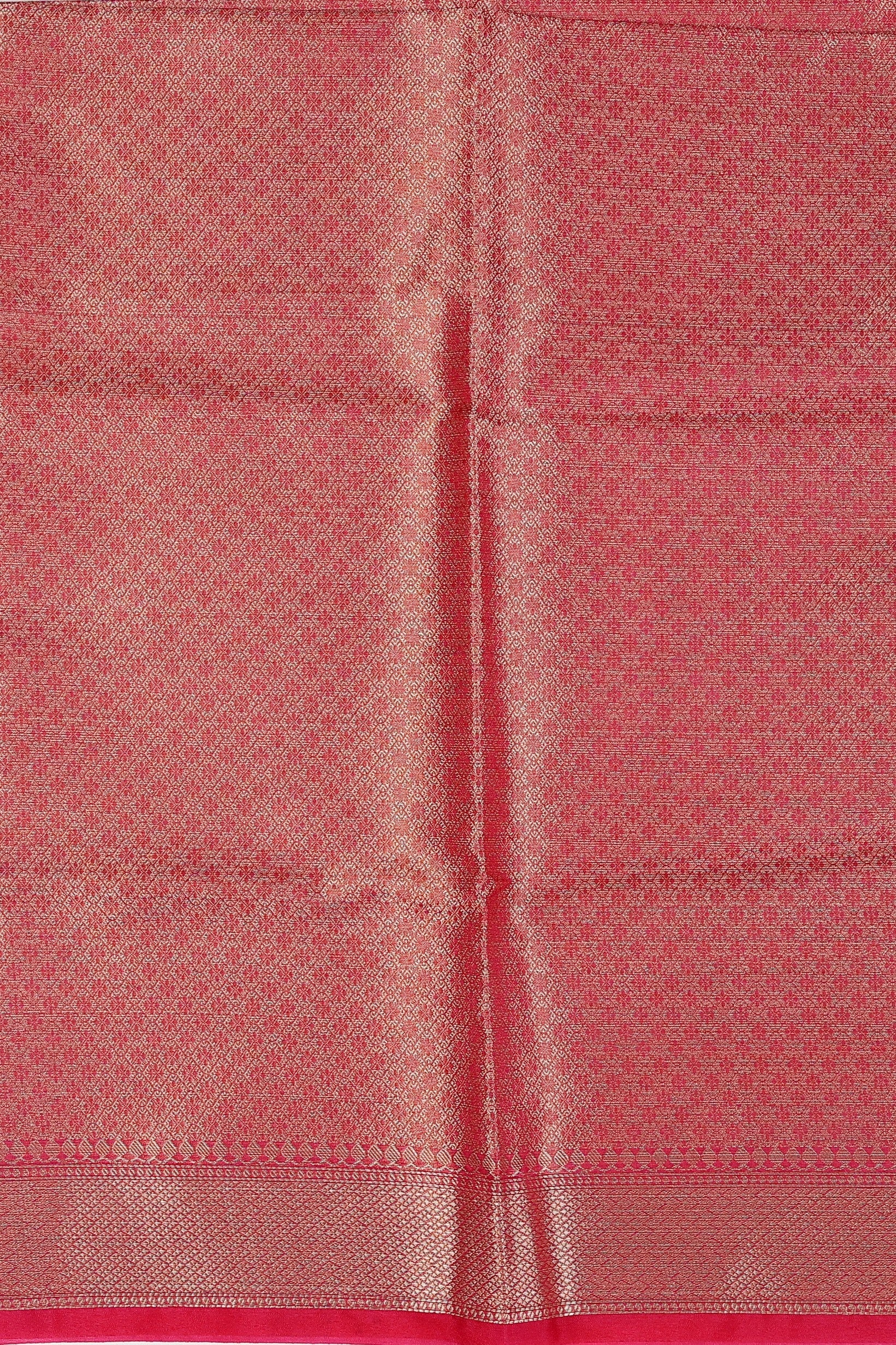 Purple-Pink Kora Organza Silk Banarasi Handloom Saree