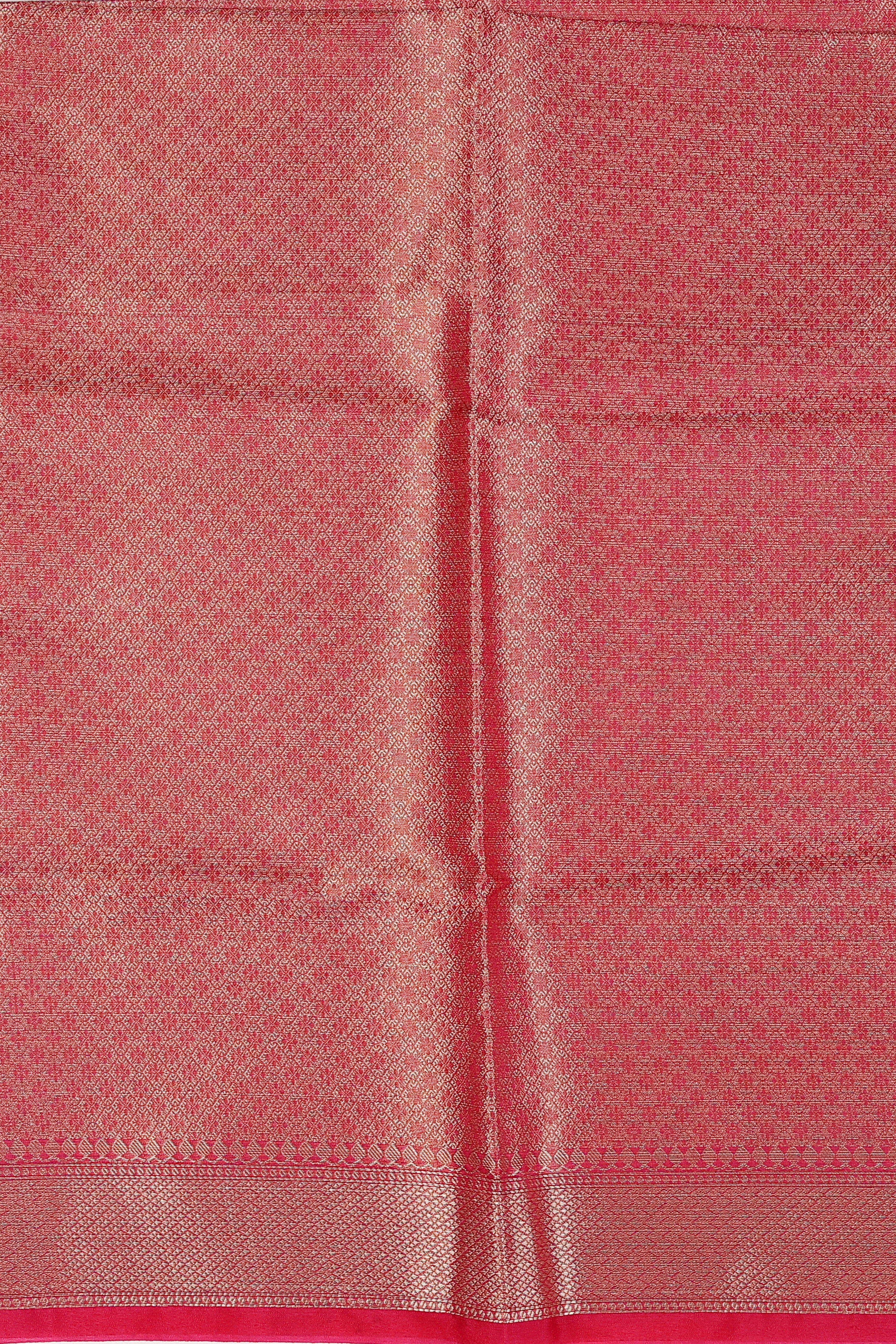 Purple-Pink Kora Organza Silk Banarasi Handloom Saree