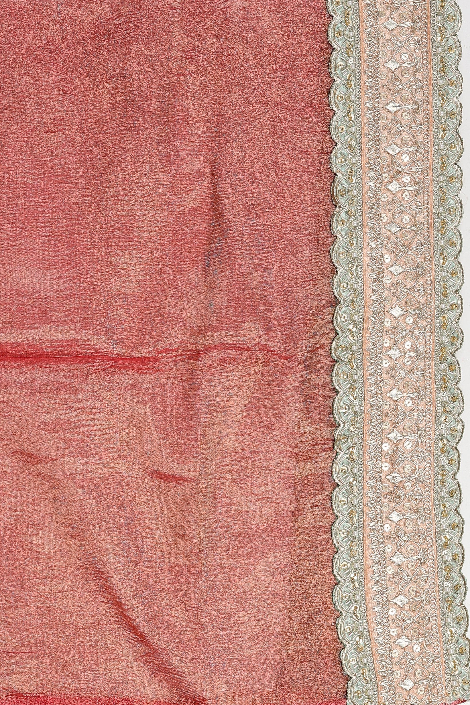 Blush Pink Pure Tissue Silk Banarasi Handloom Saree