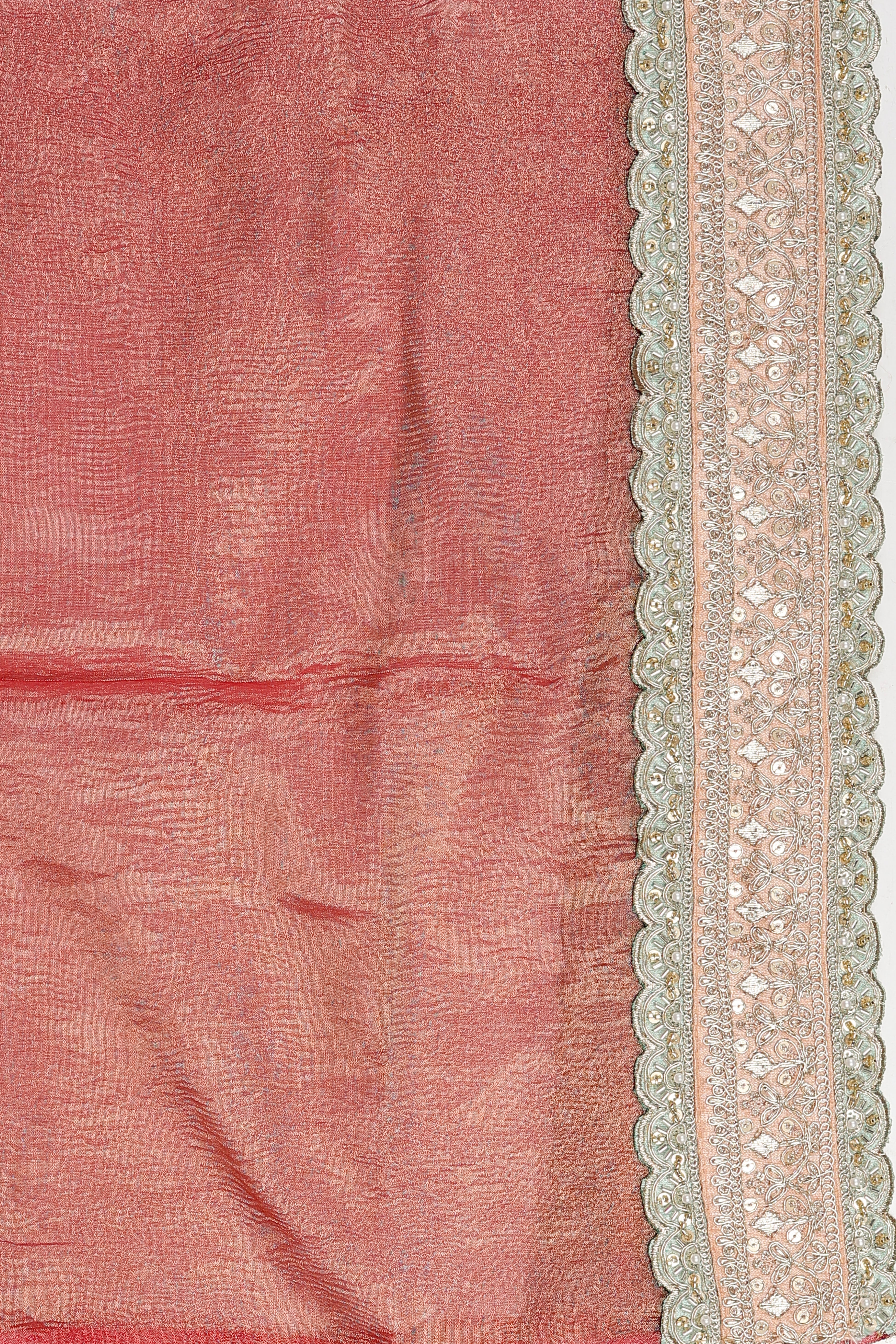 Blush Pink Pure Tissue Silk Banarasi Handloom Saree