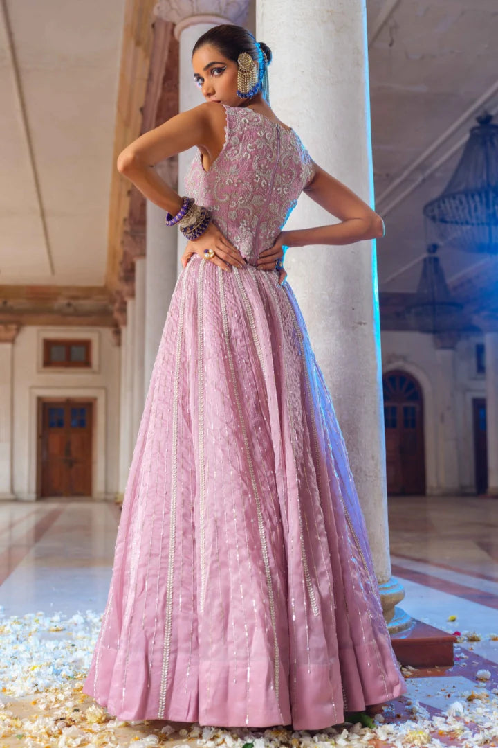 Mauve Lehenga Set