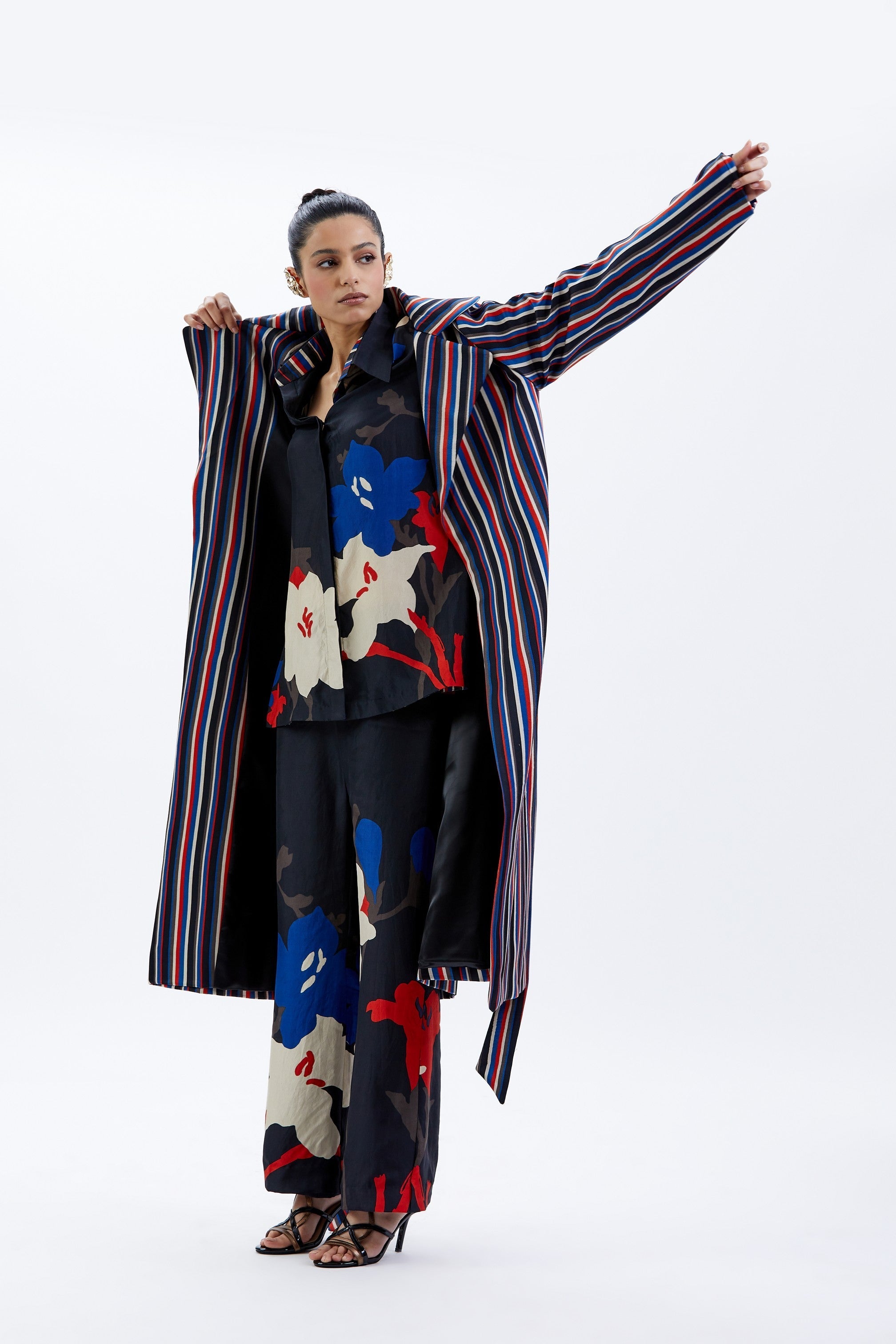 Black Magnum Satin Bhawra Jacket