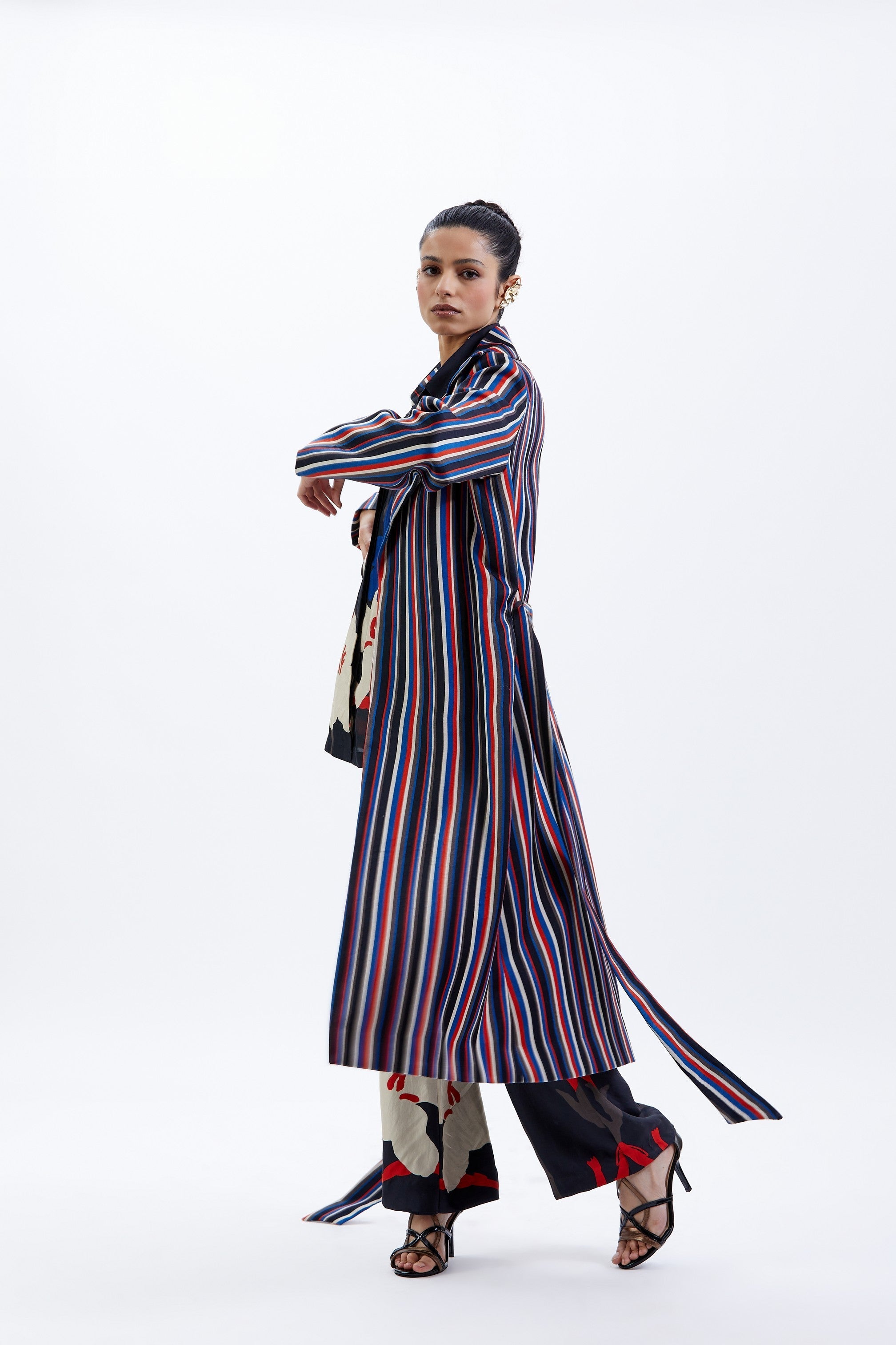 Black Magnum Satin Bhawra Jacket