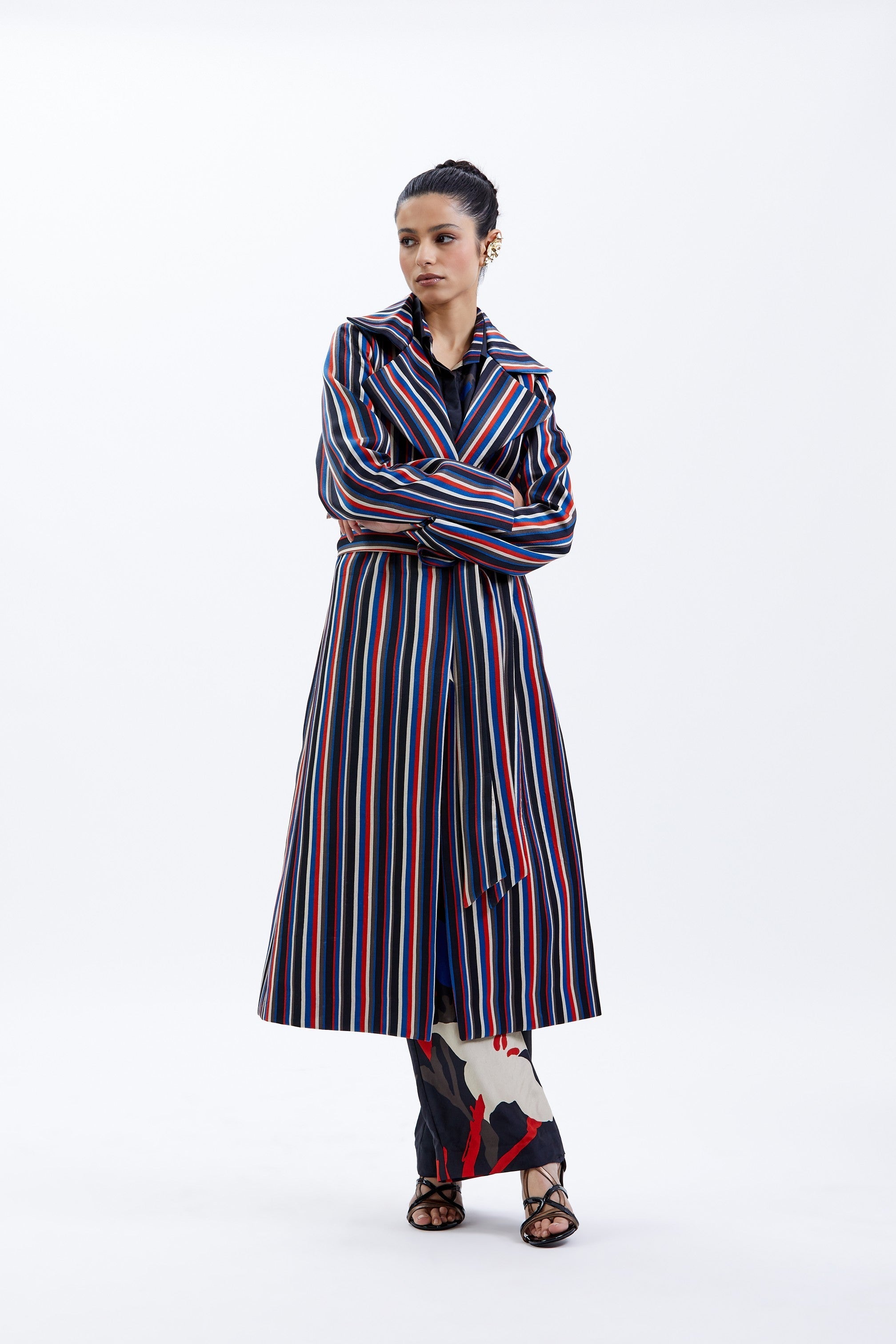 Black Magnum Satin Bhawra Jacket