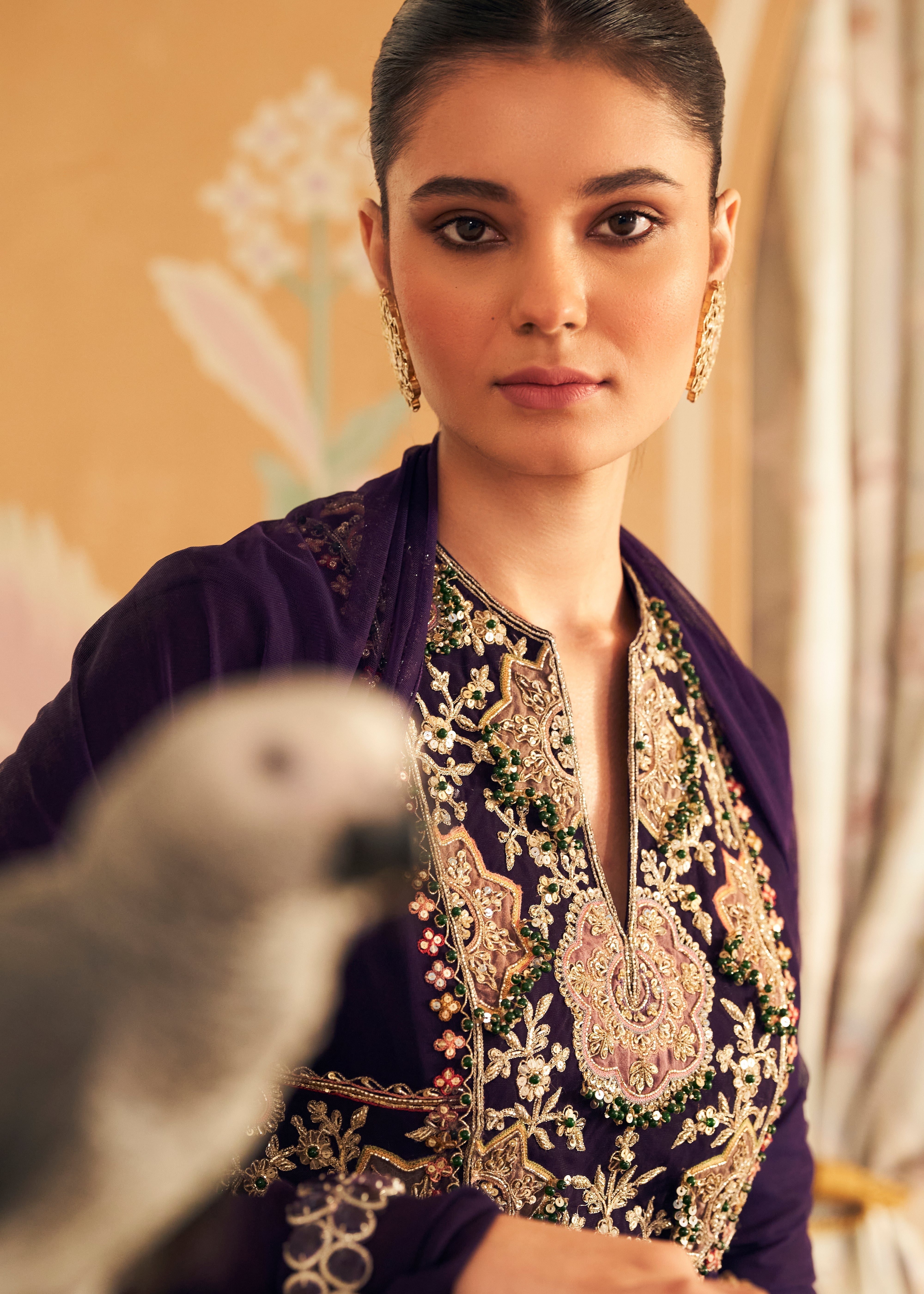 Banafsha Anarkali set