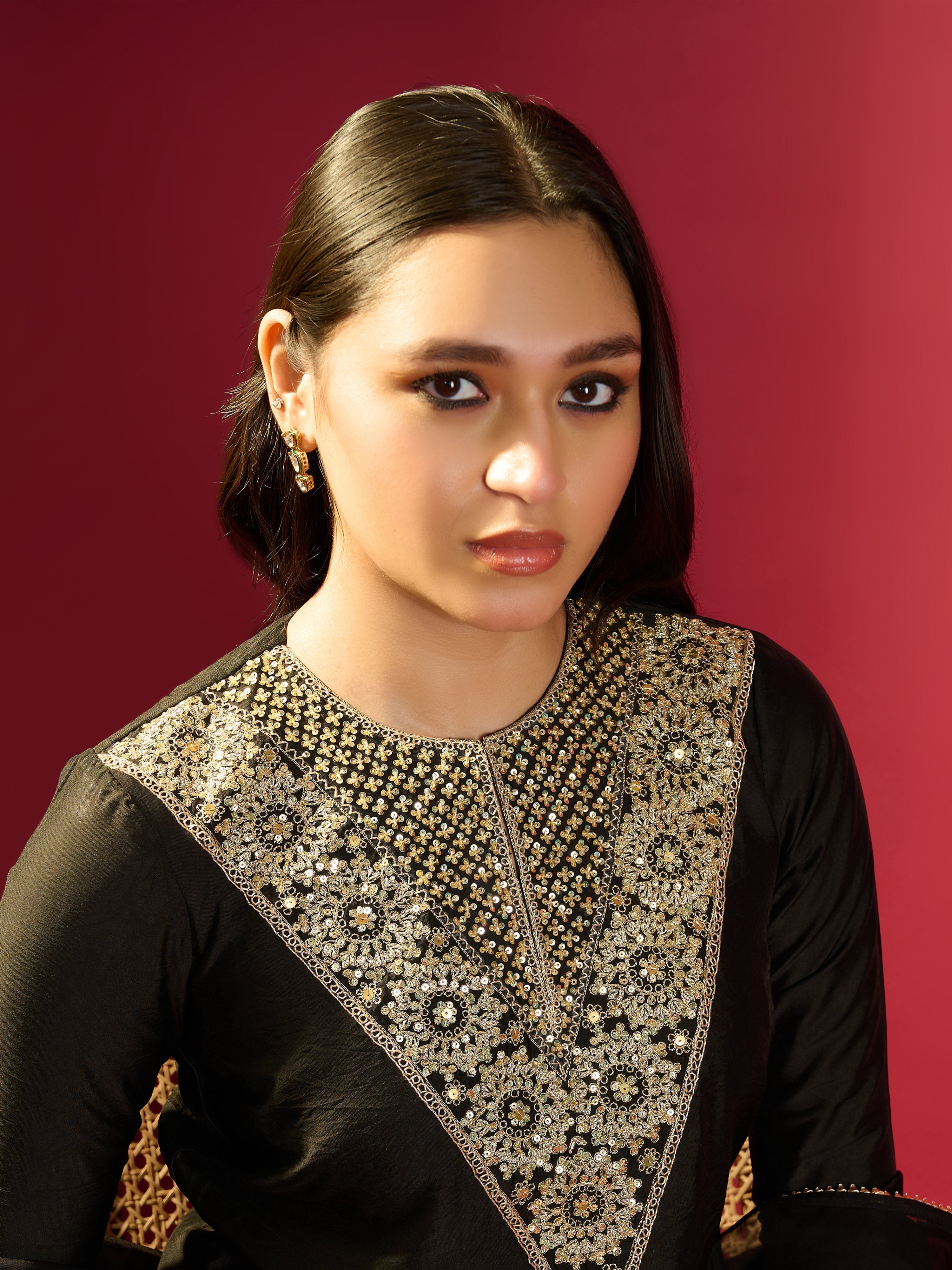 Black Dhoti & Kurta Set