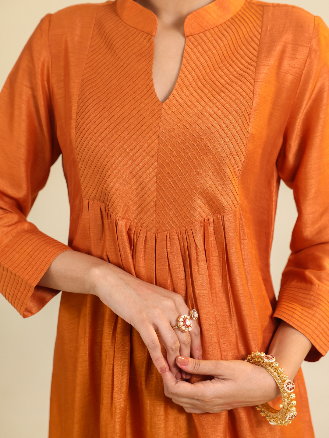 Rust Gumaan Kurta Set