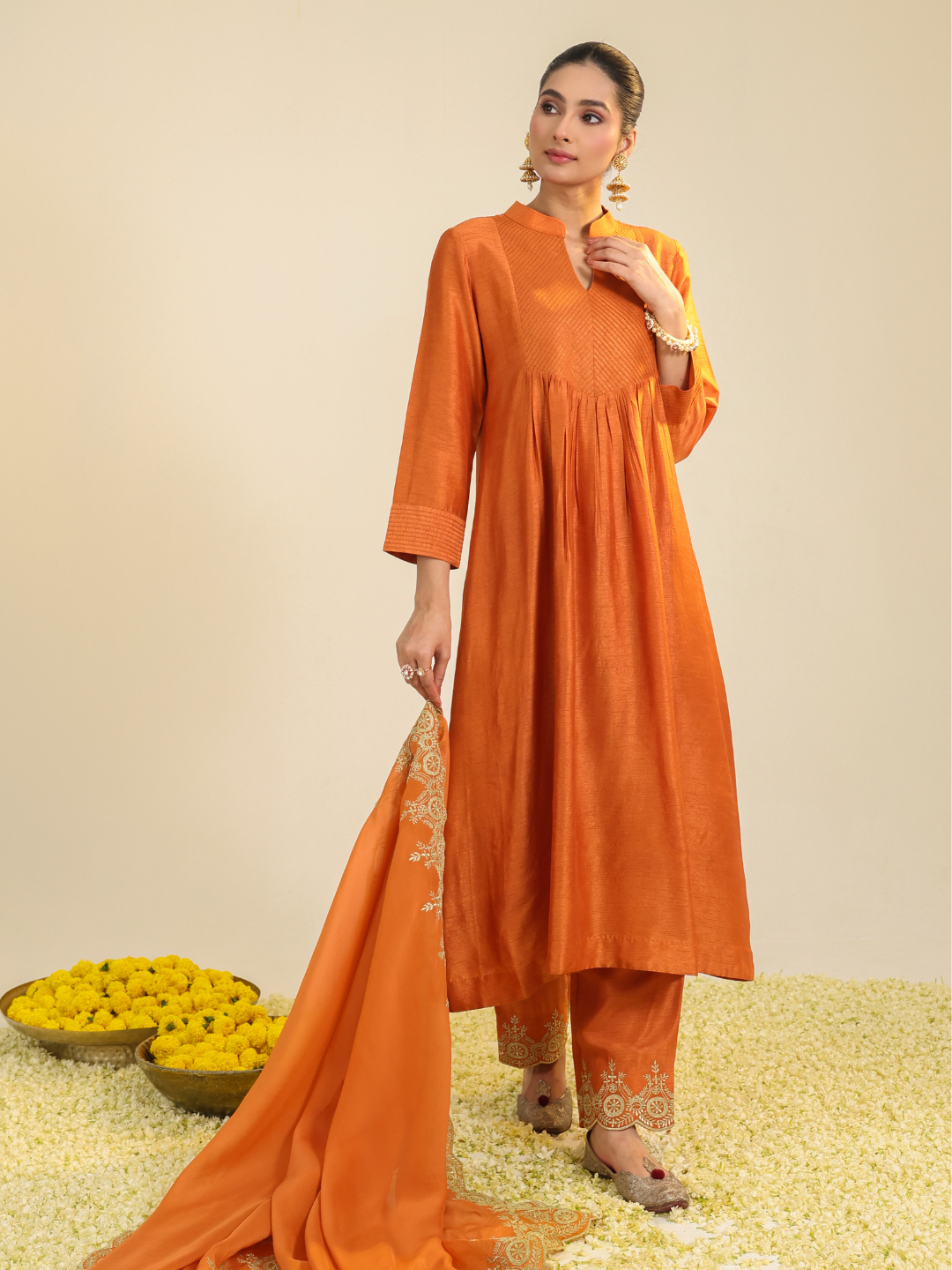 Rust Gumaan Kurta Set