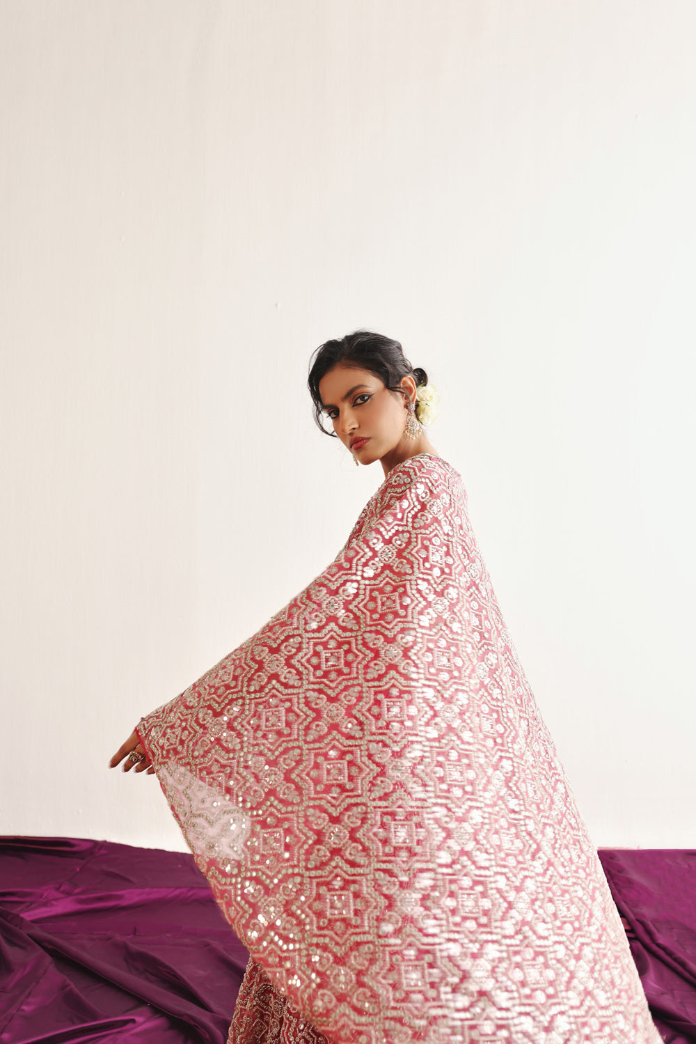 HEXAGON ONE SHOULDER CAPE