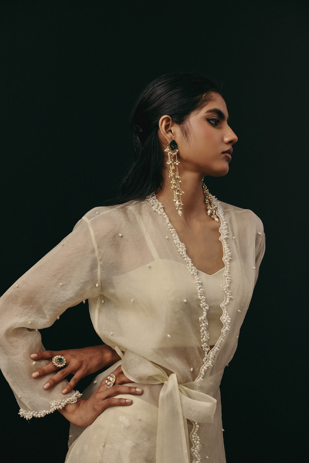 ORGANZA OVERLAY JACKET