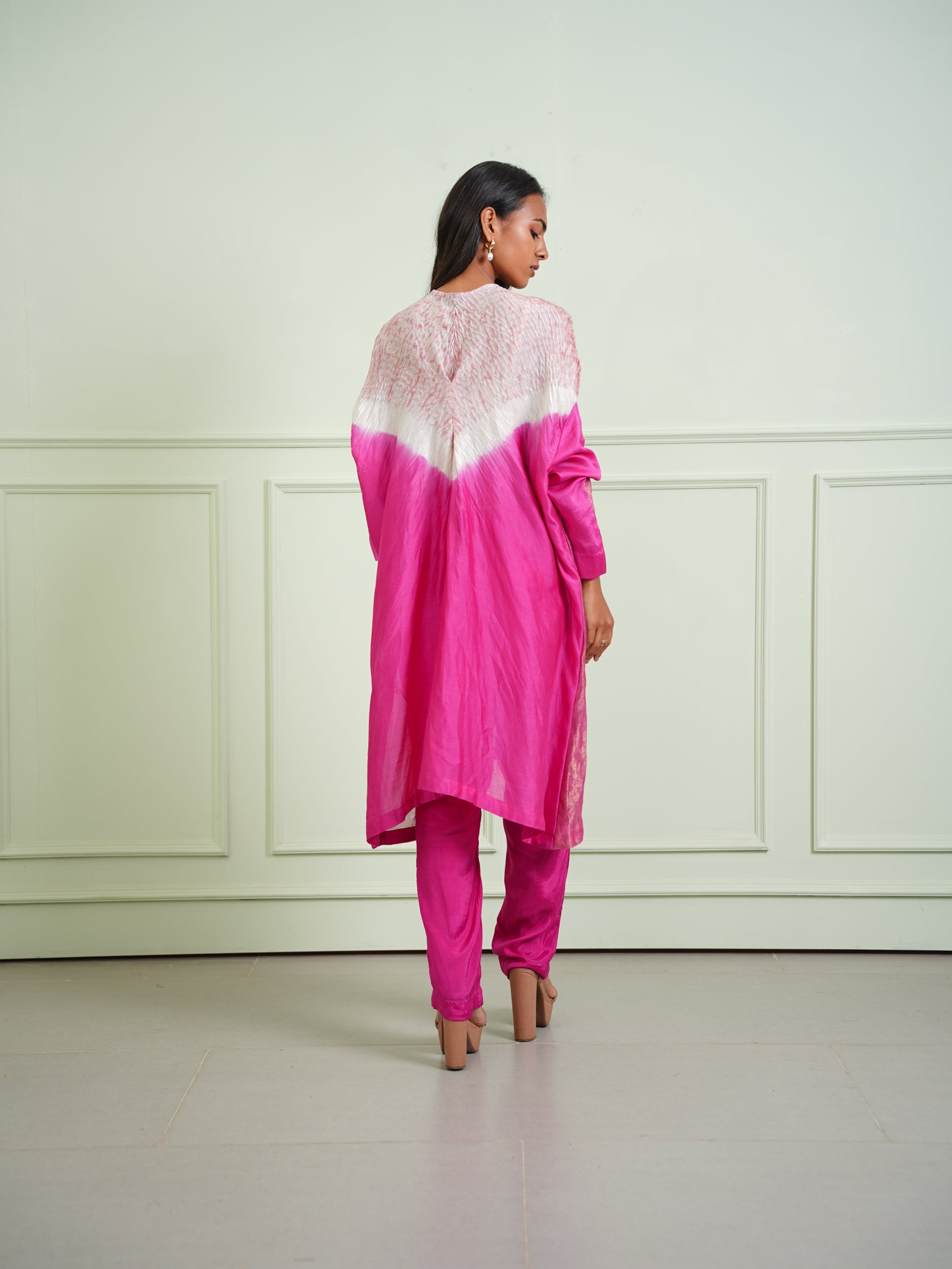 CHANDERI STRAIGHT ANKLE LENGTH PANTS
