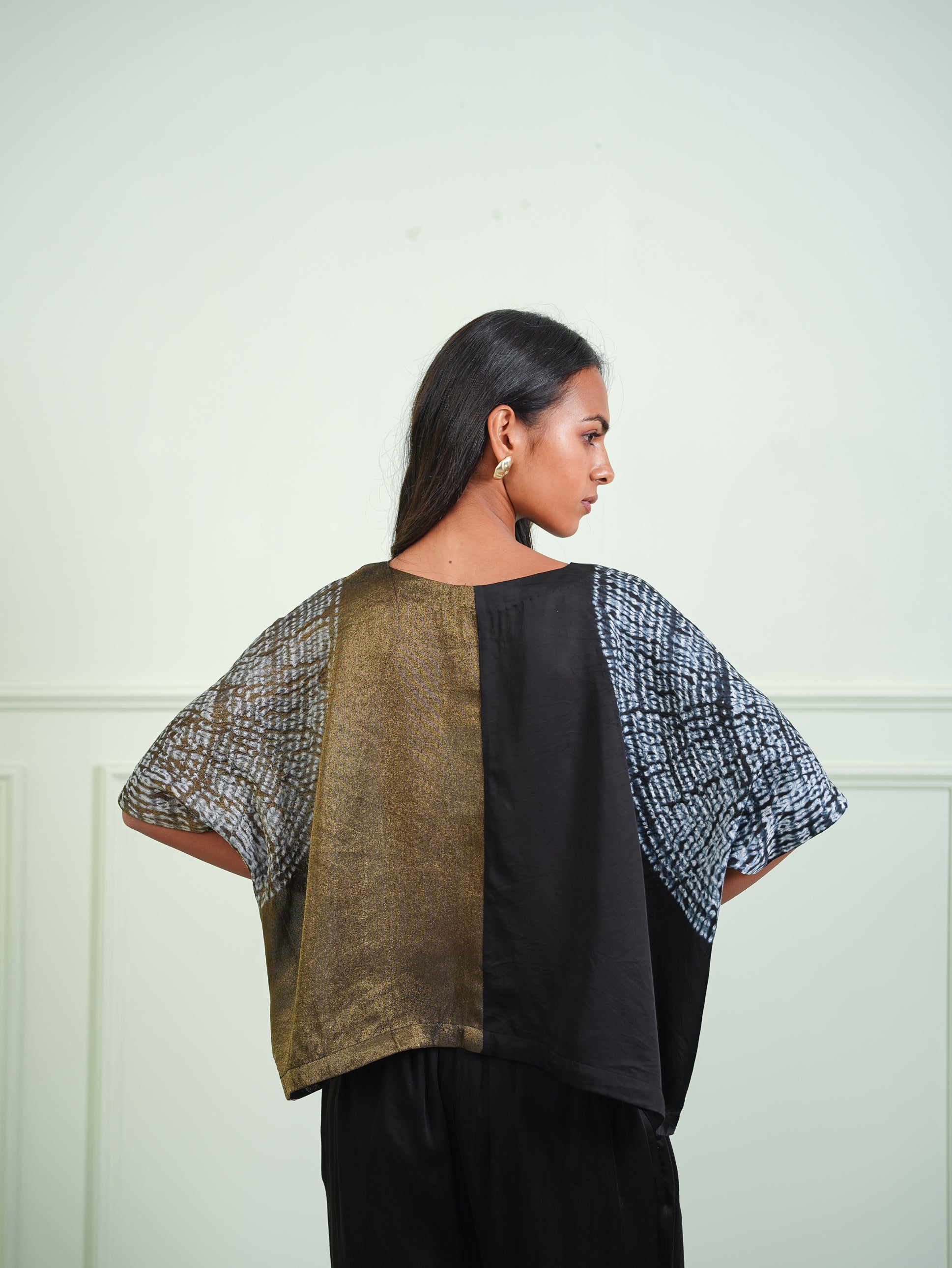 TISSUE SHIBORI CROP TOP