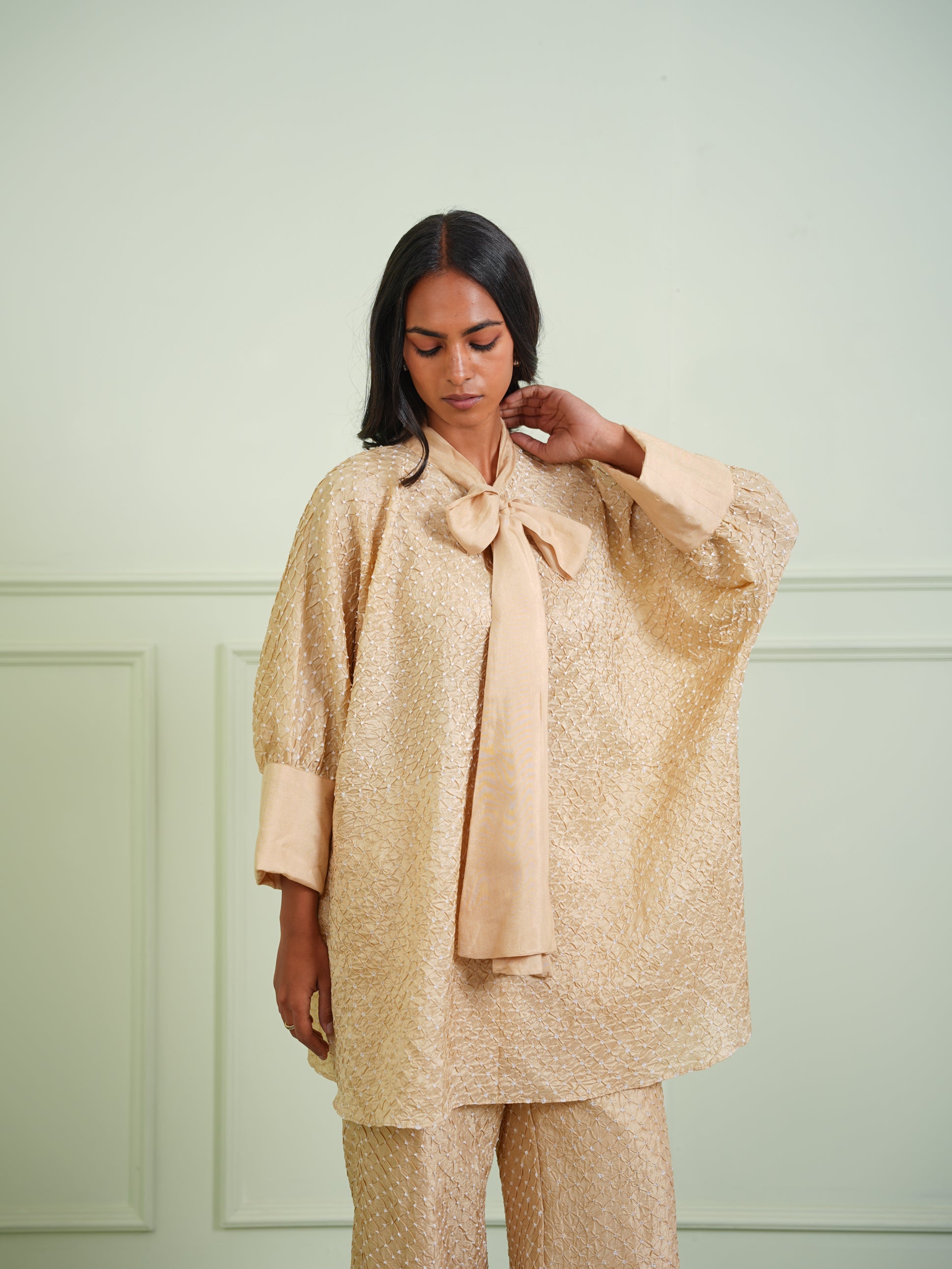 BOW TIE BANDHANI SHIRT