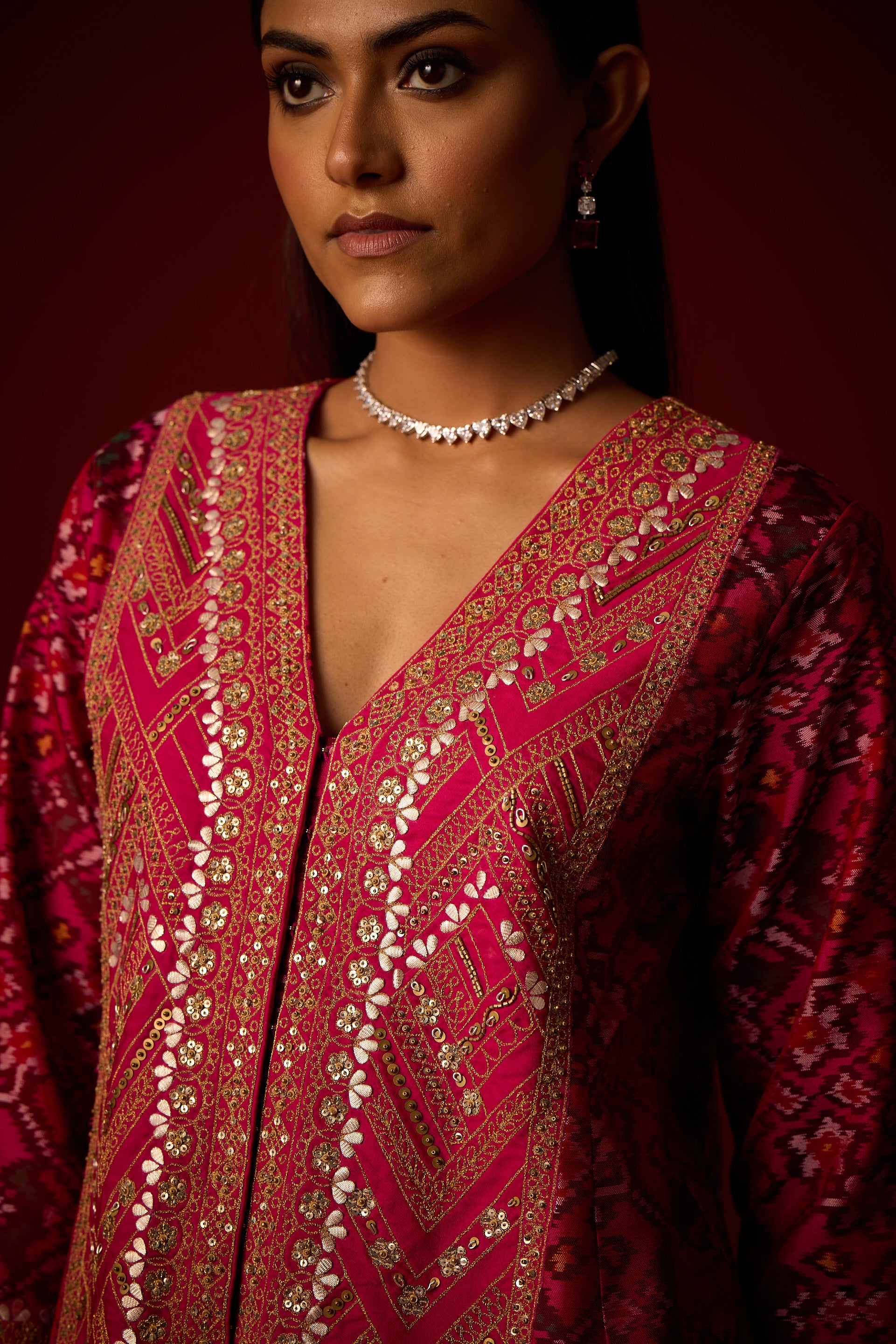 Patola Peplum Jacket With Marodiwork