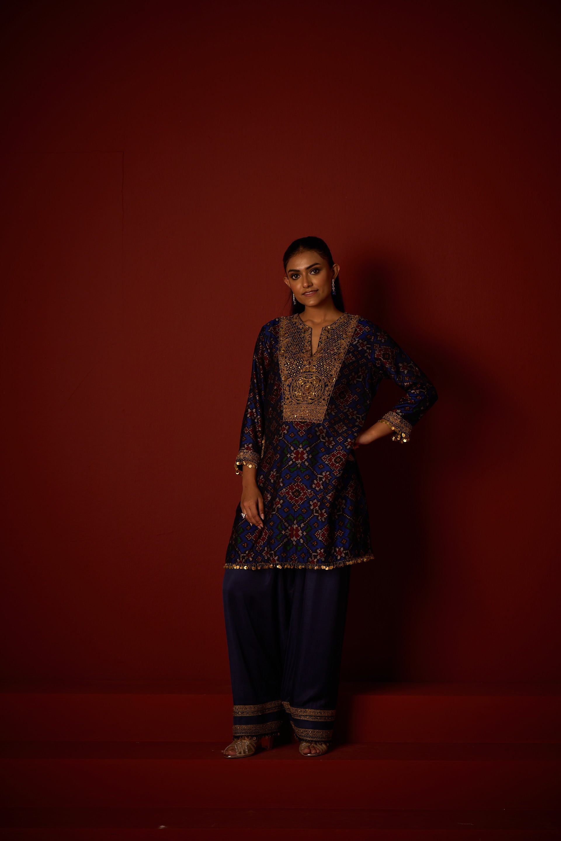 Patola Tunic With Marodiwork