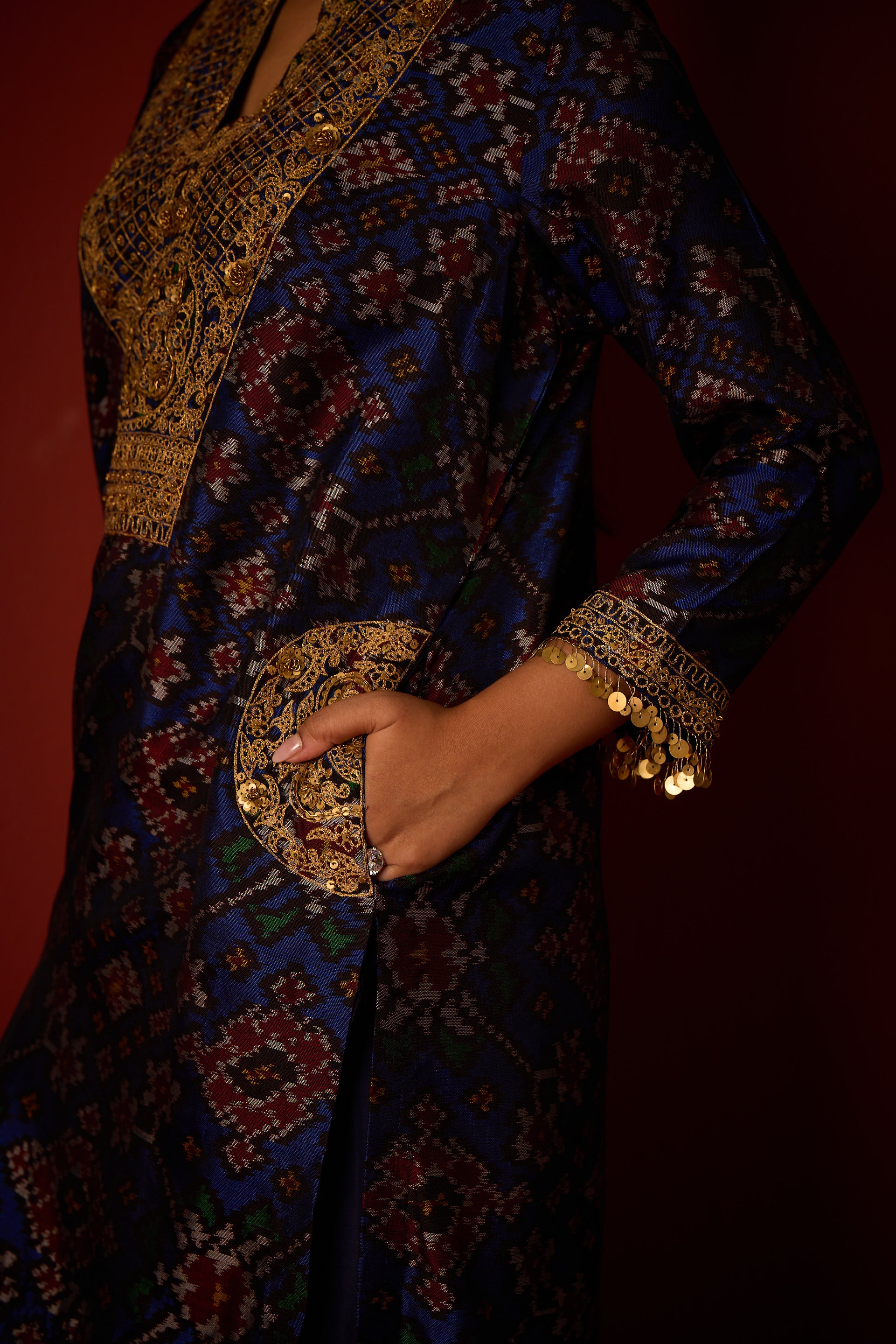 Patola Tunic With Marodiwork