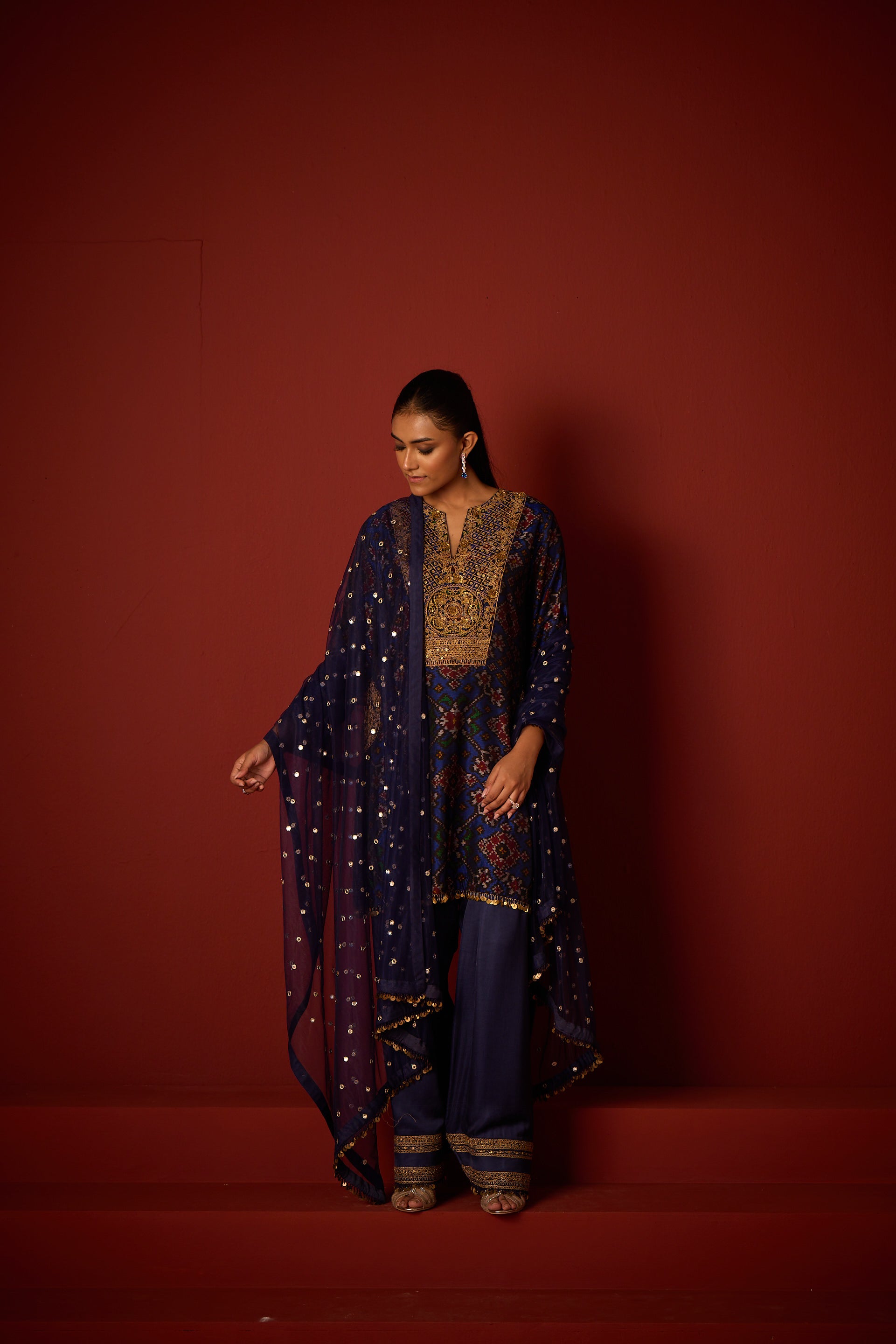 Patola Tunic With Marodiwork