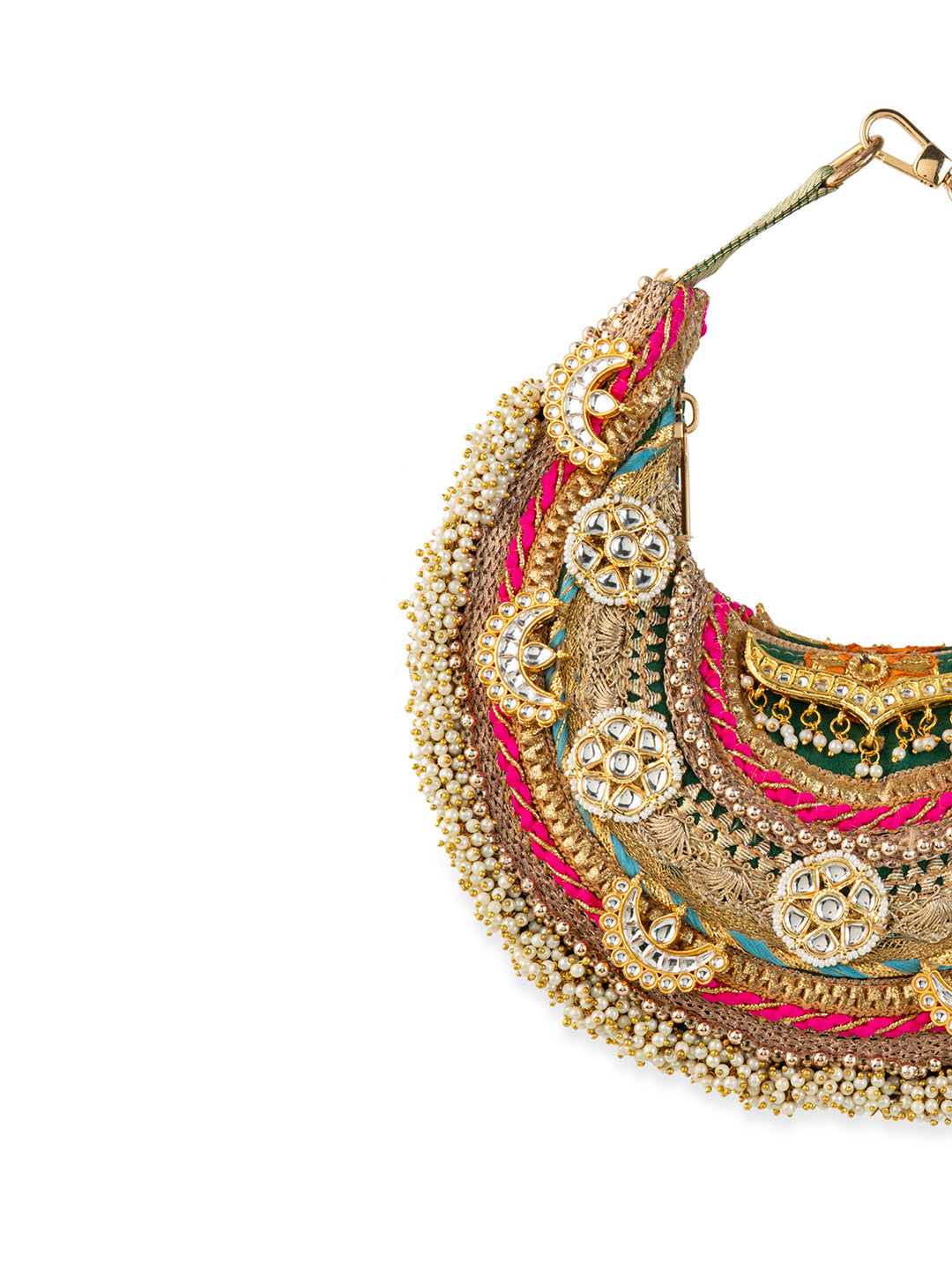 Pranika Gold Handbag