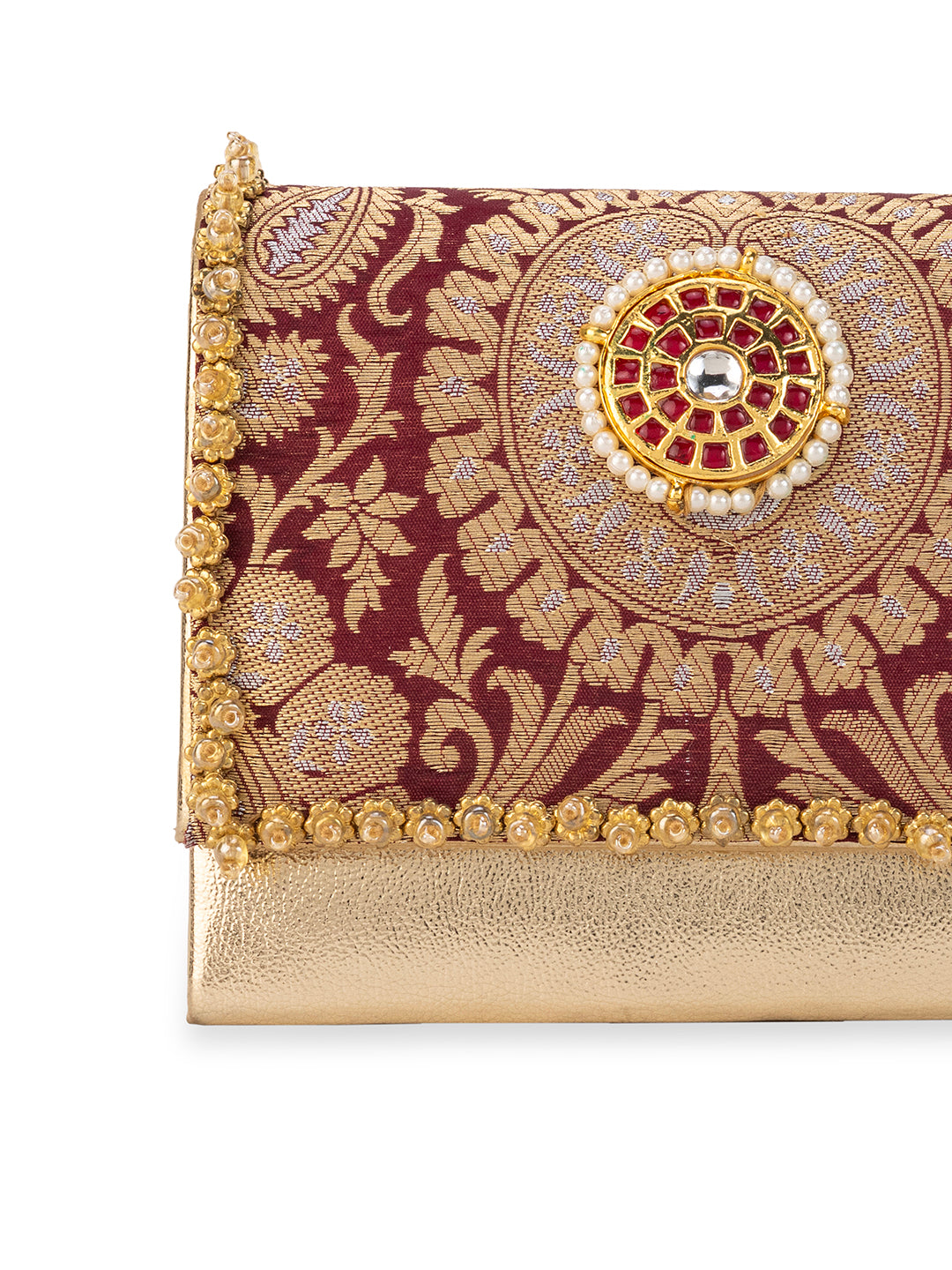 Vanika Maroon Handbag