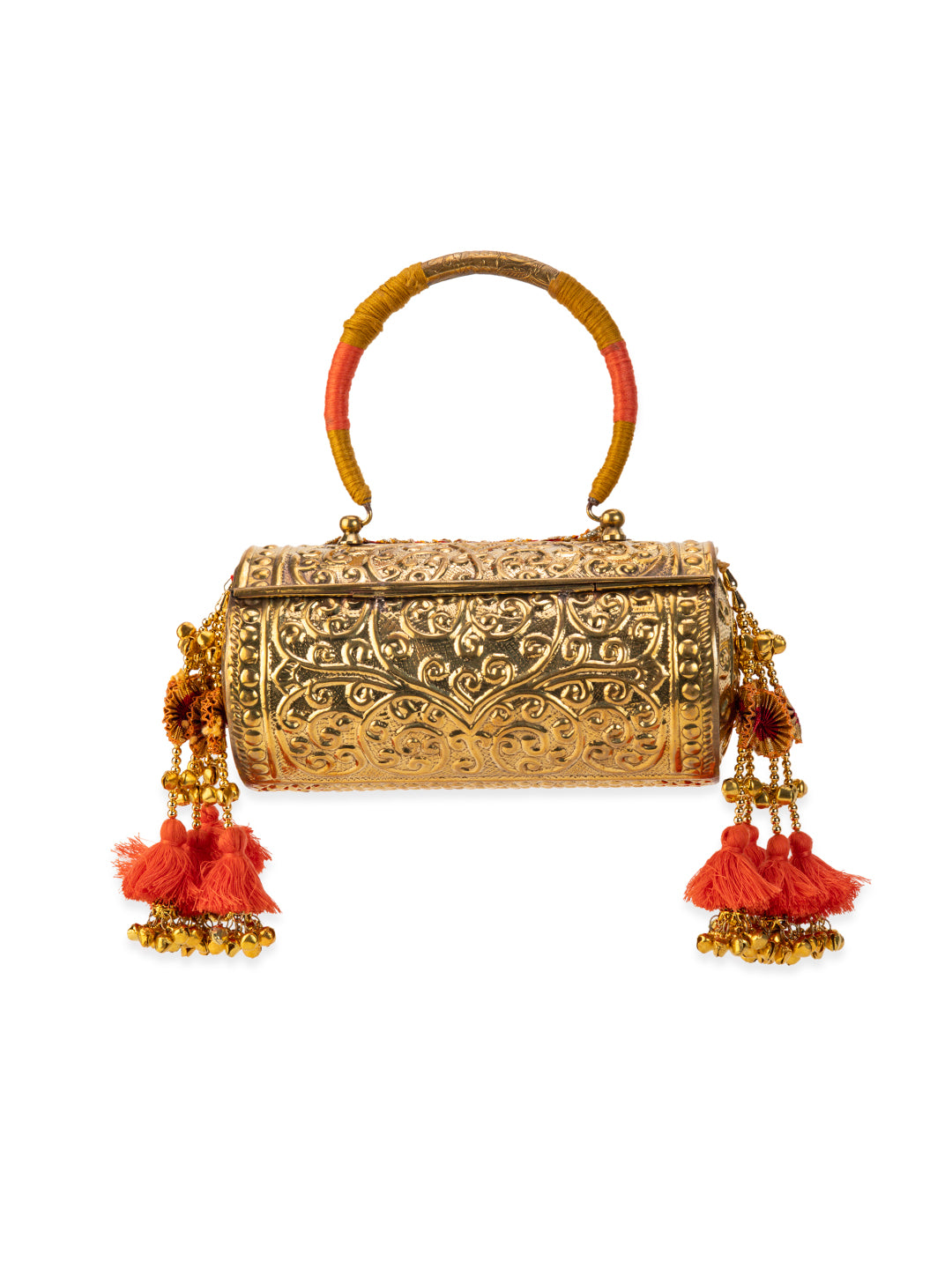 Tanvika Gold Handbag