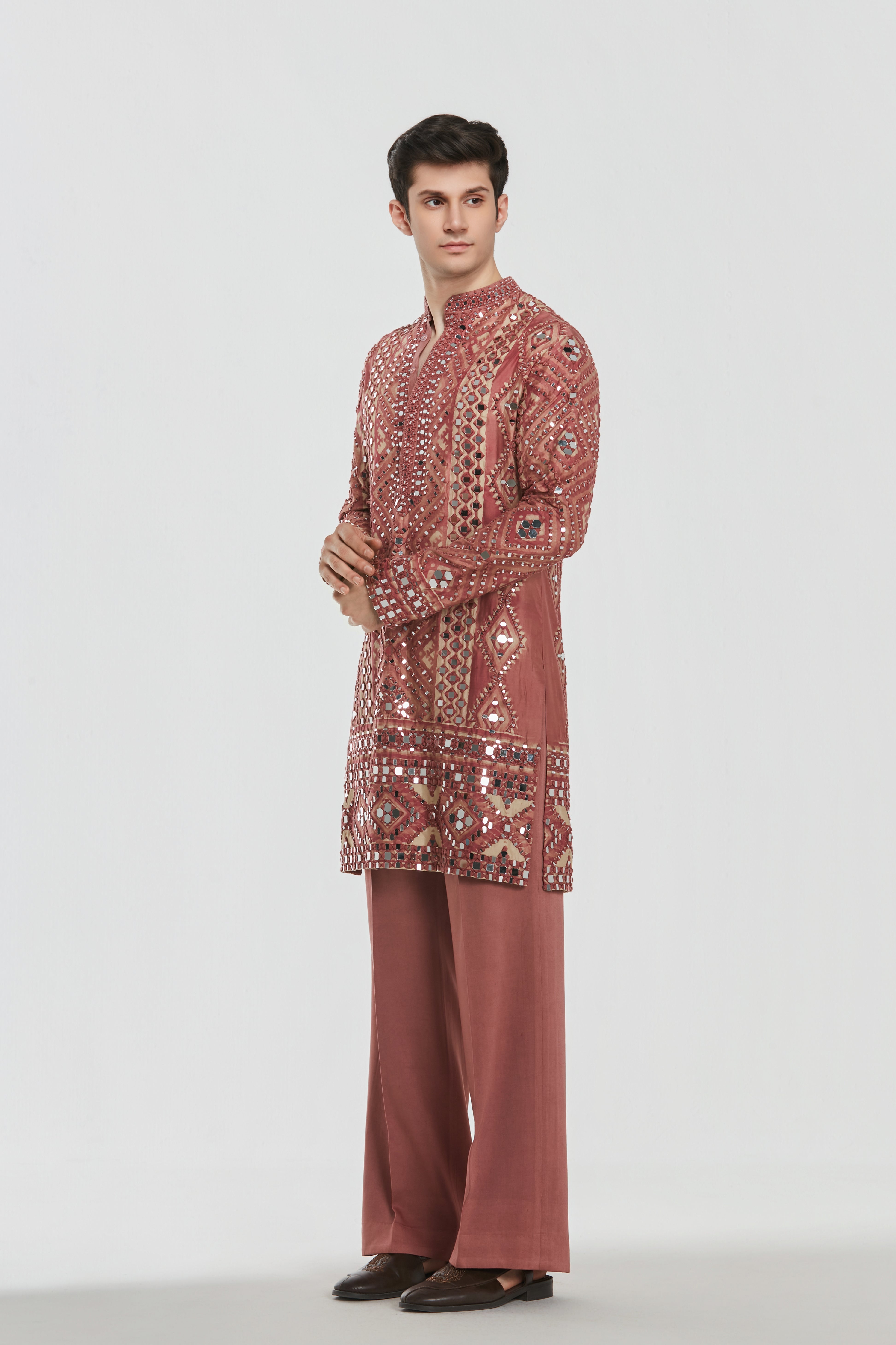 Kurta - heavy chanderi , pant -Cotton twill