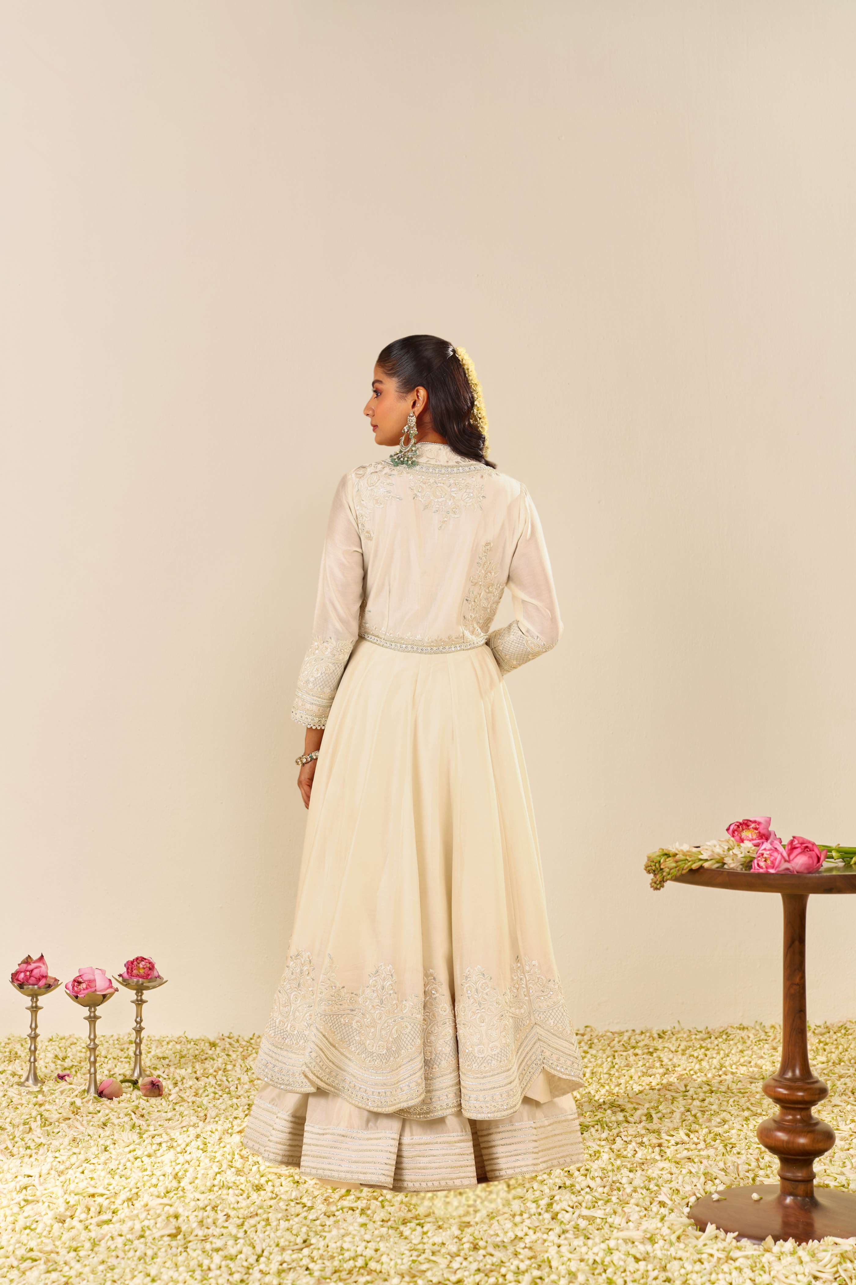 AMEENA - LONG ANARKALI WITH SKIRT AND DUPATTA