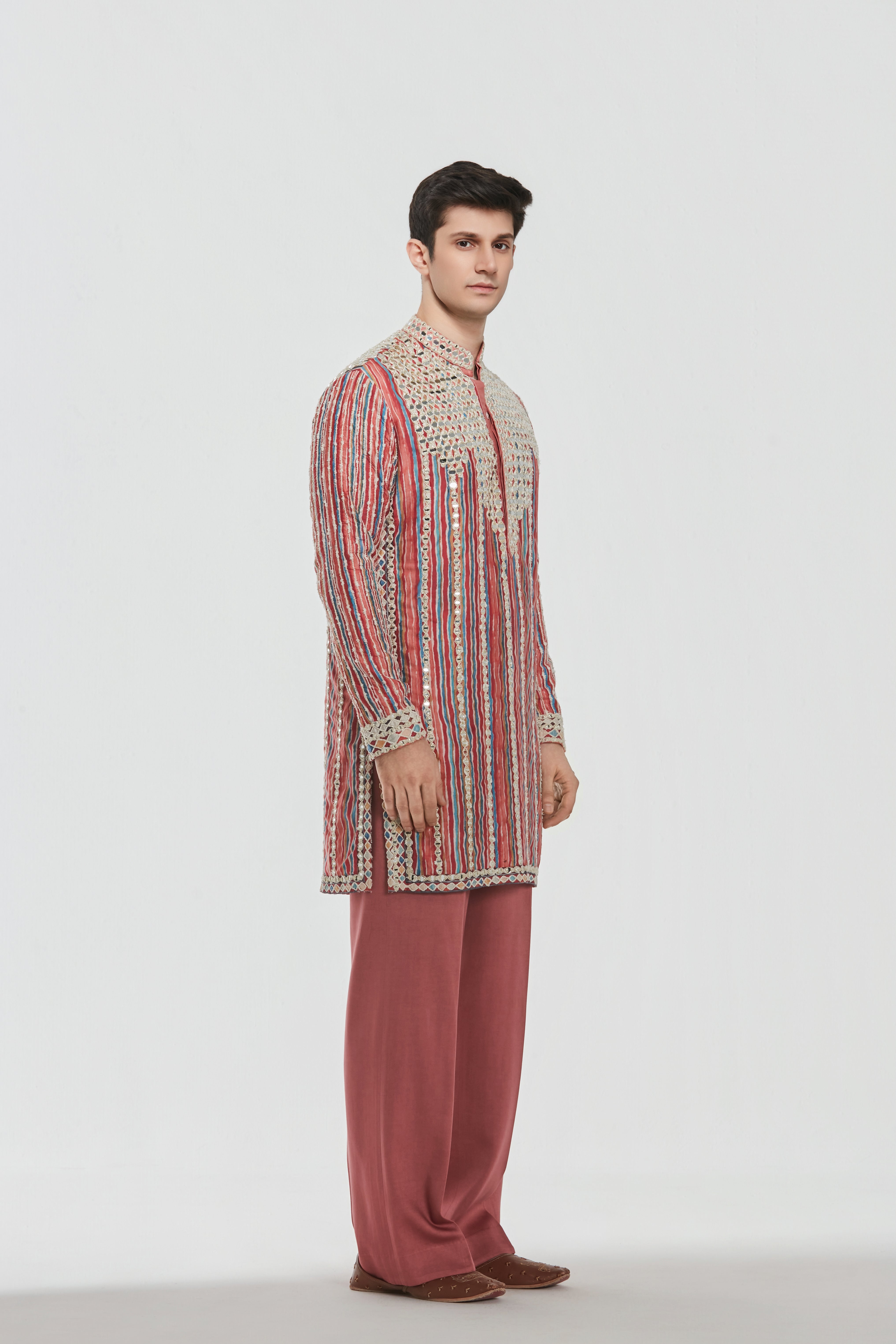 Kurta - heavy chanderi , pant -Cotton twill