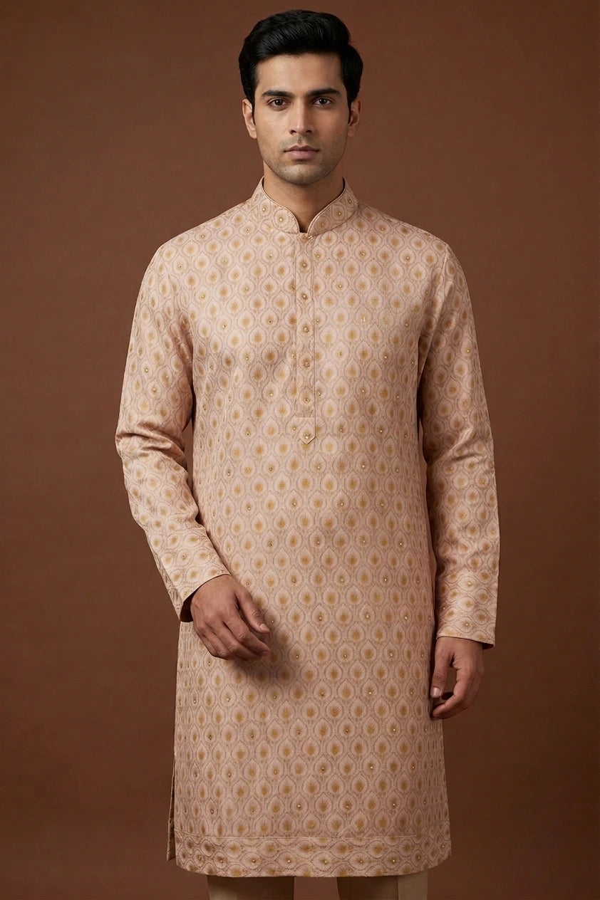 Ivory & Golden Kurta