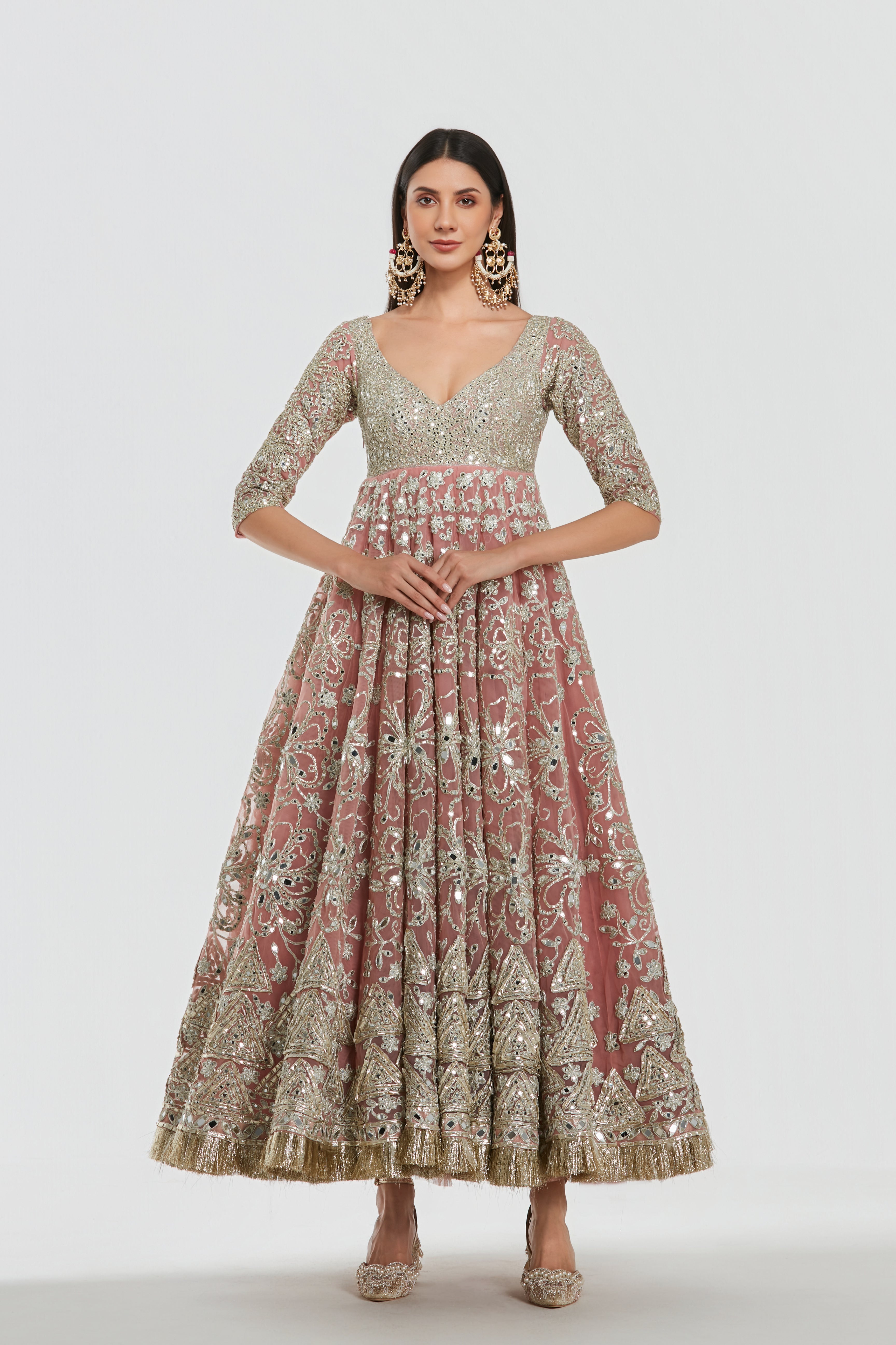 Mirror , zari , gota