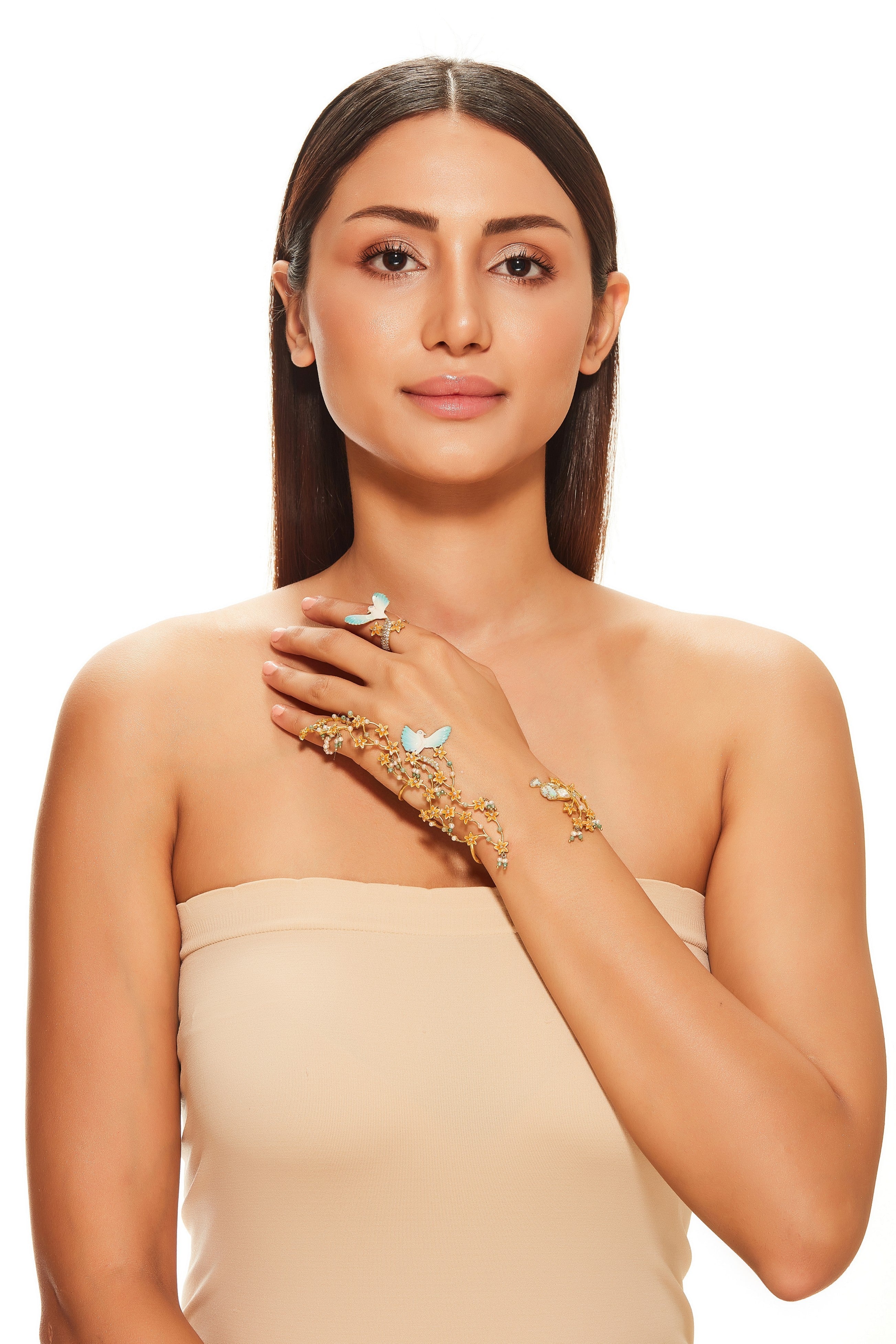 Tinkerbelle Hand Accessory with 2 Rings