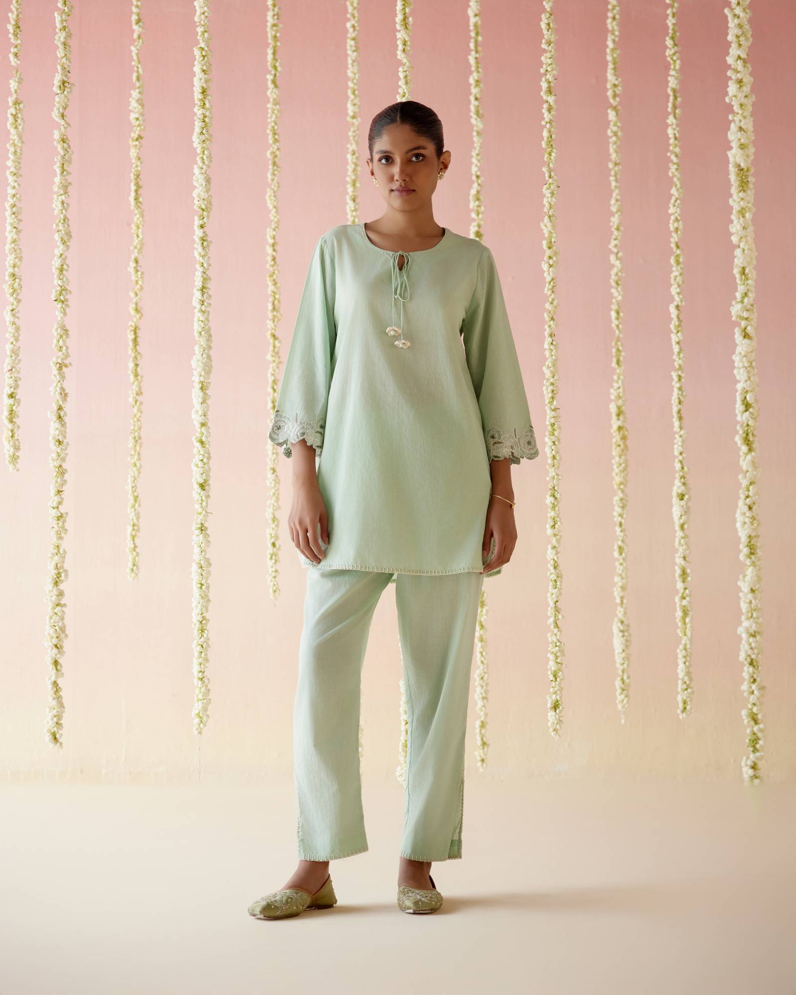 Sea Green Dori Co-ord Set