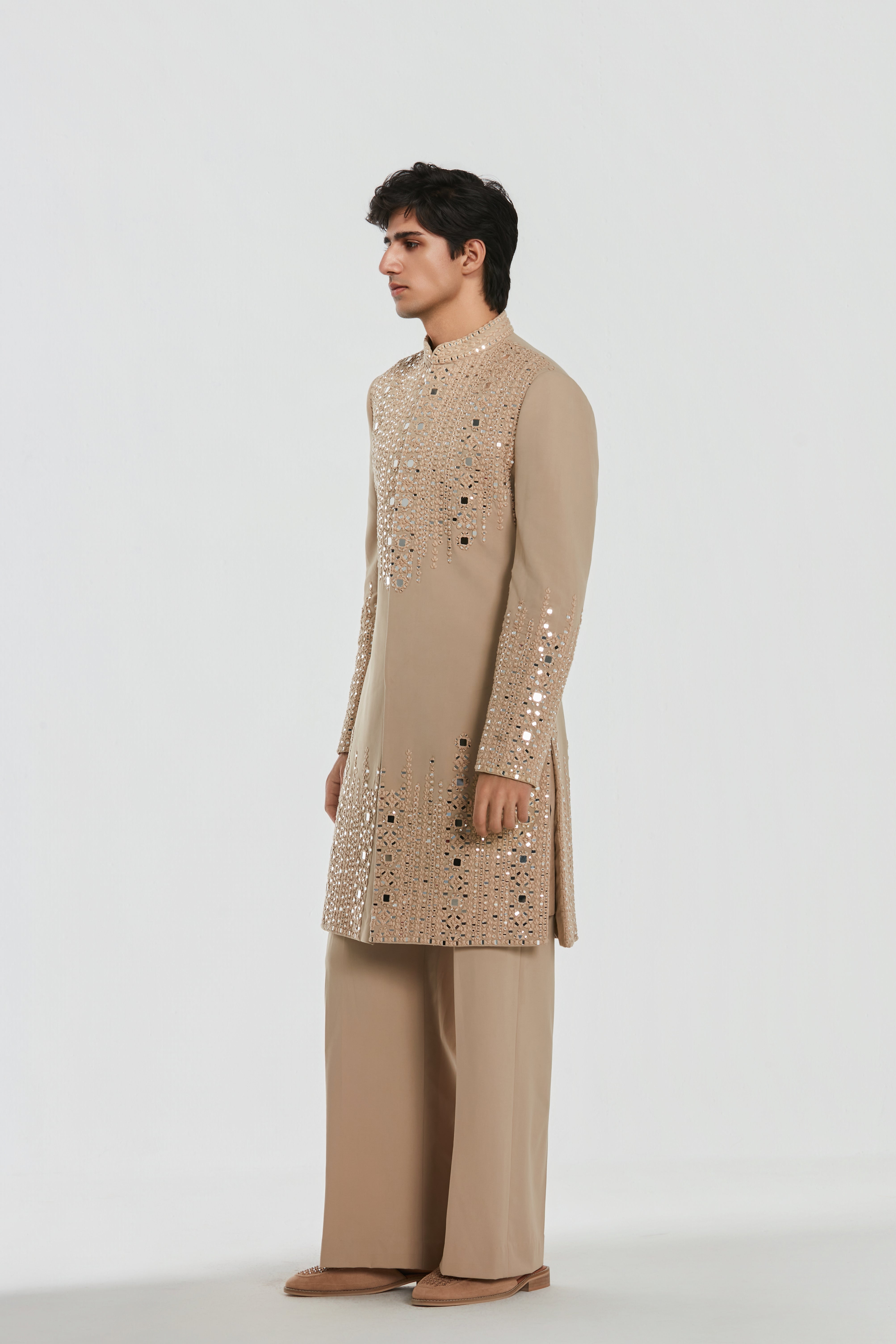 Sherwanin and pant -Neo tech and Kurta -Heavy chanderi